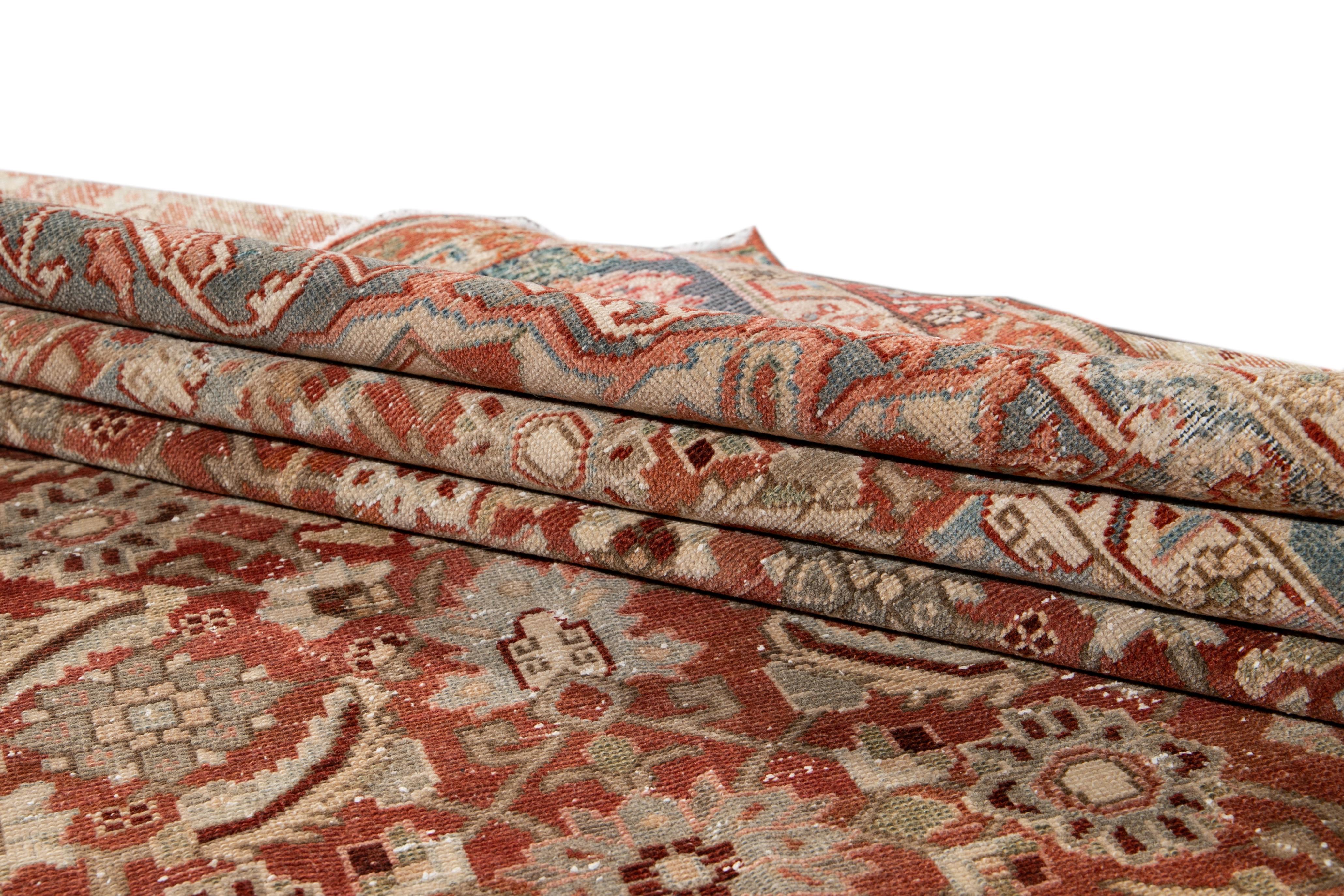 Persischer Malayer handgefertigter Wollteppich aus Malayer im Angebot 8