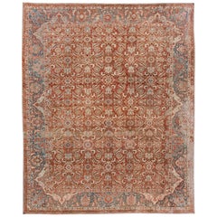 Tapis persan vintage Malayer en laine fait à la main