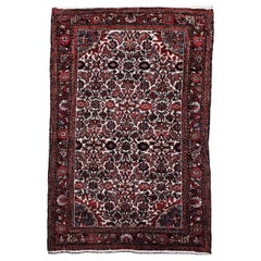 Vintage Persian Malayer in All-Over Geometric Pattern