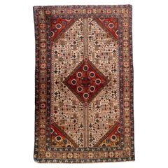 Vintage Persian Malayer Rug – 1930s – Hand-Knotted Wool – 2.8' x 4.3' -1C1255