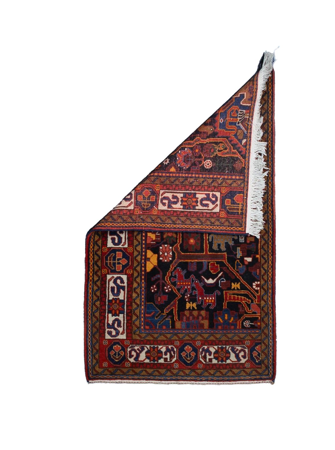 Vintage Persian Malayer Rug 3'0