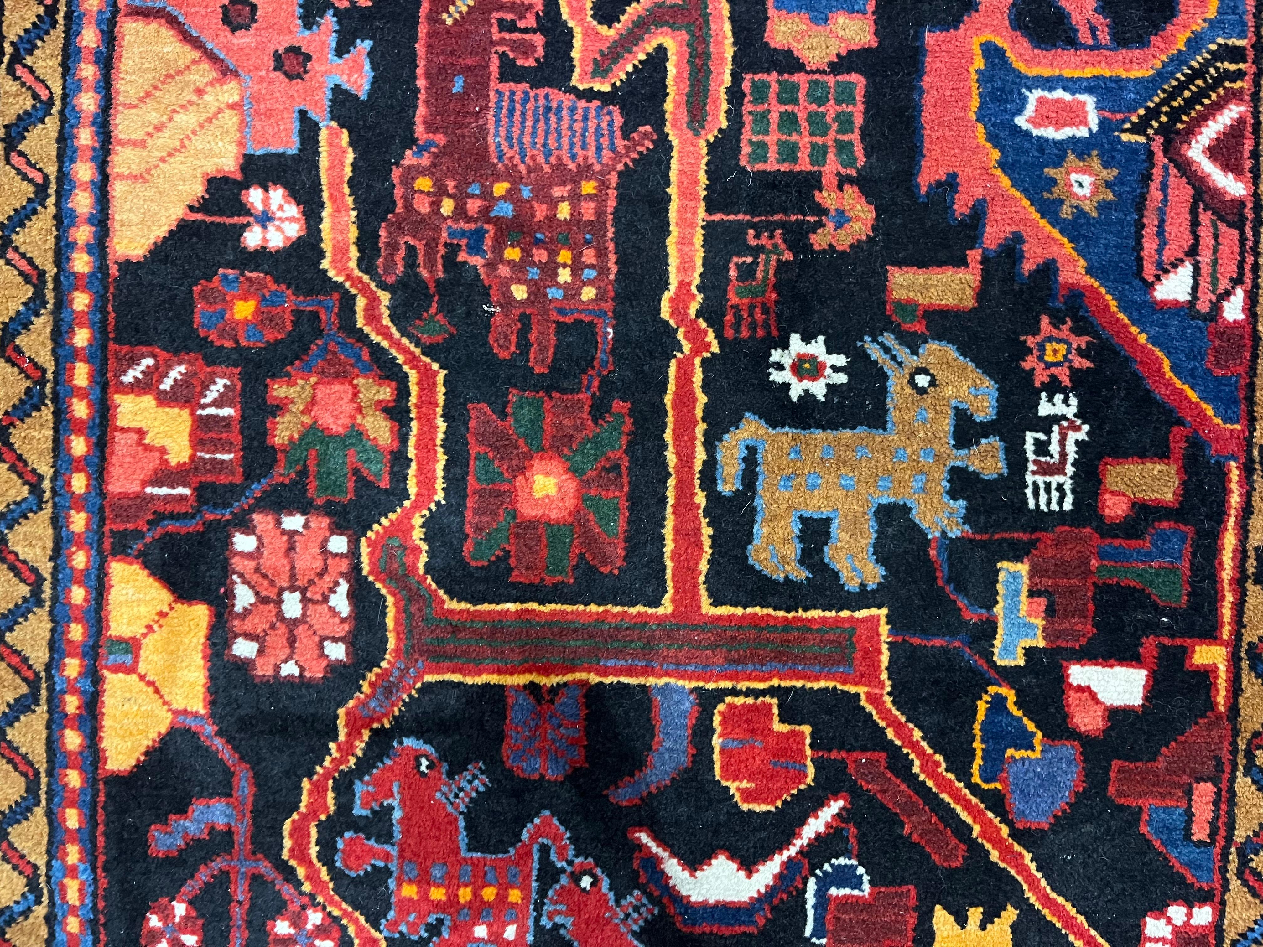 Vintage Persian Malayer Rug 3'0