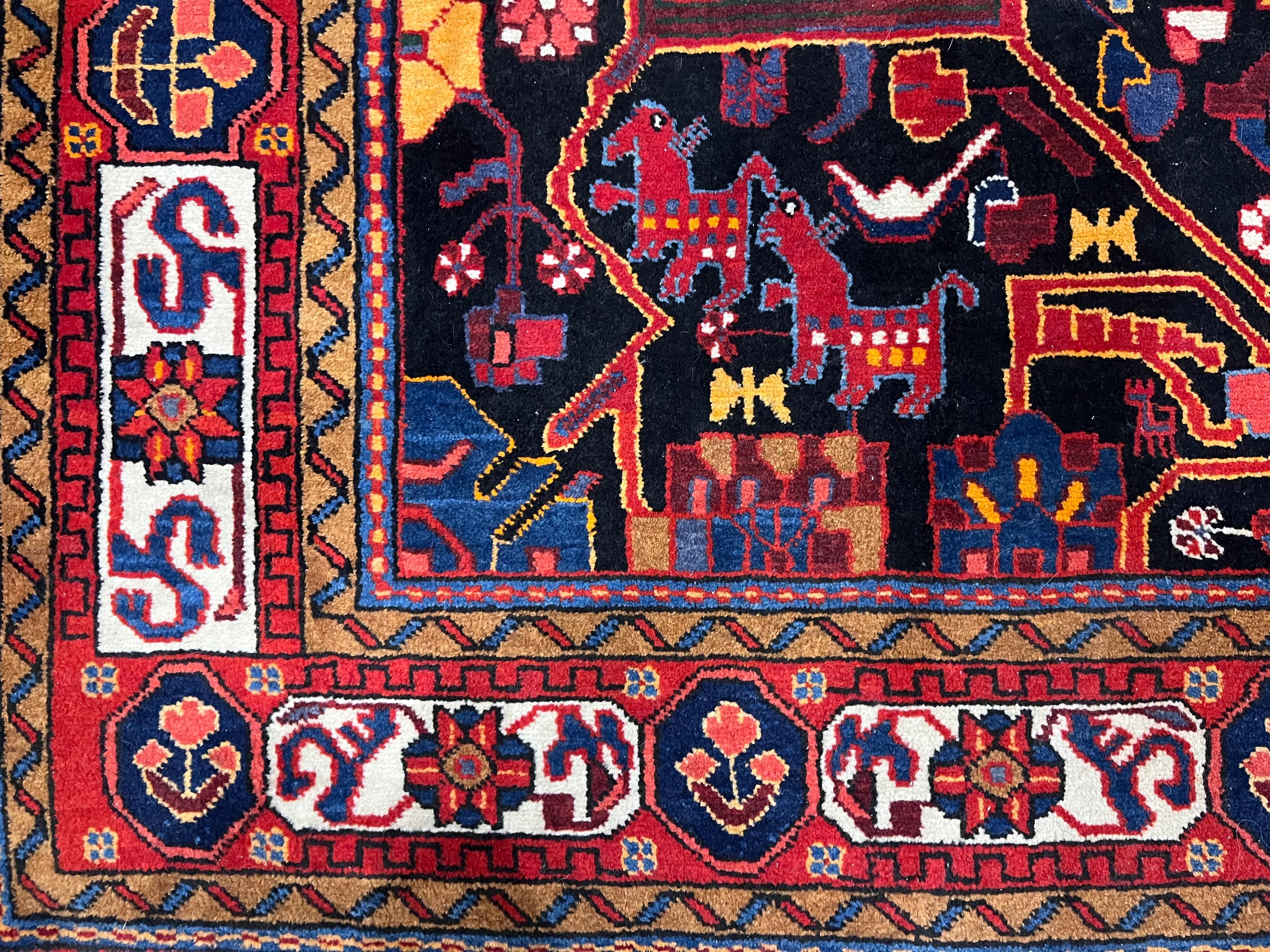 Vintage Persian Malayer Rug 3'0