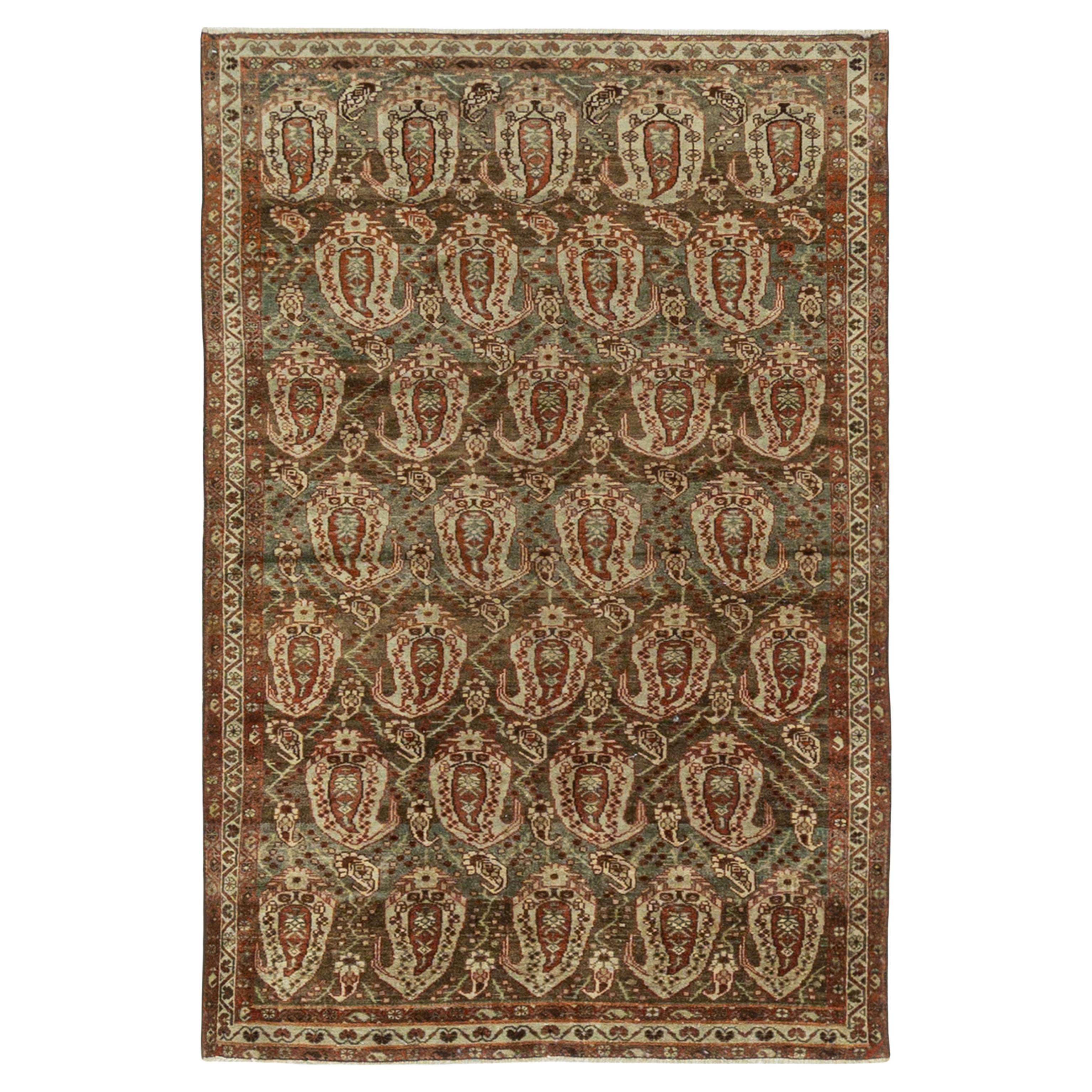 Tappeto persiano vintage Malayer  4'1 x 6'1