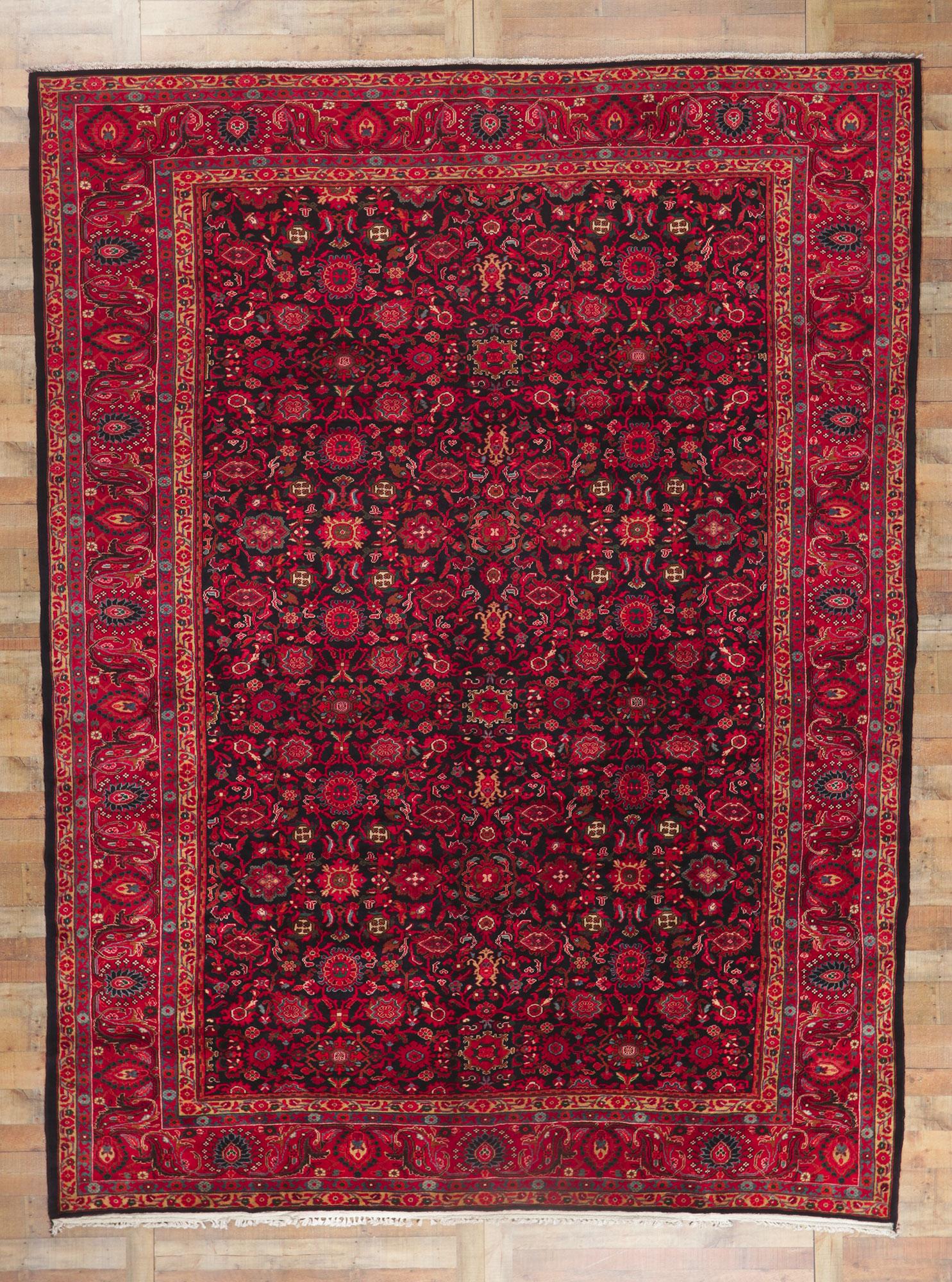 Vintage Persian Malayer Rug For Sale 4