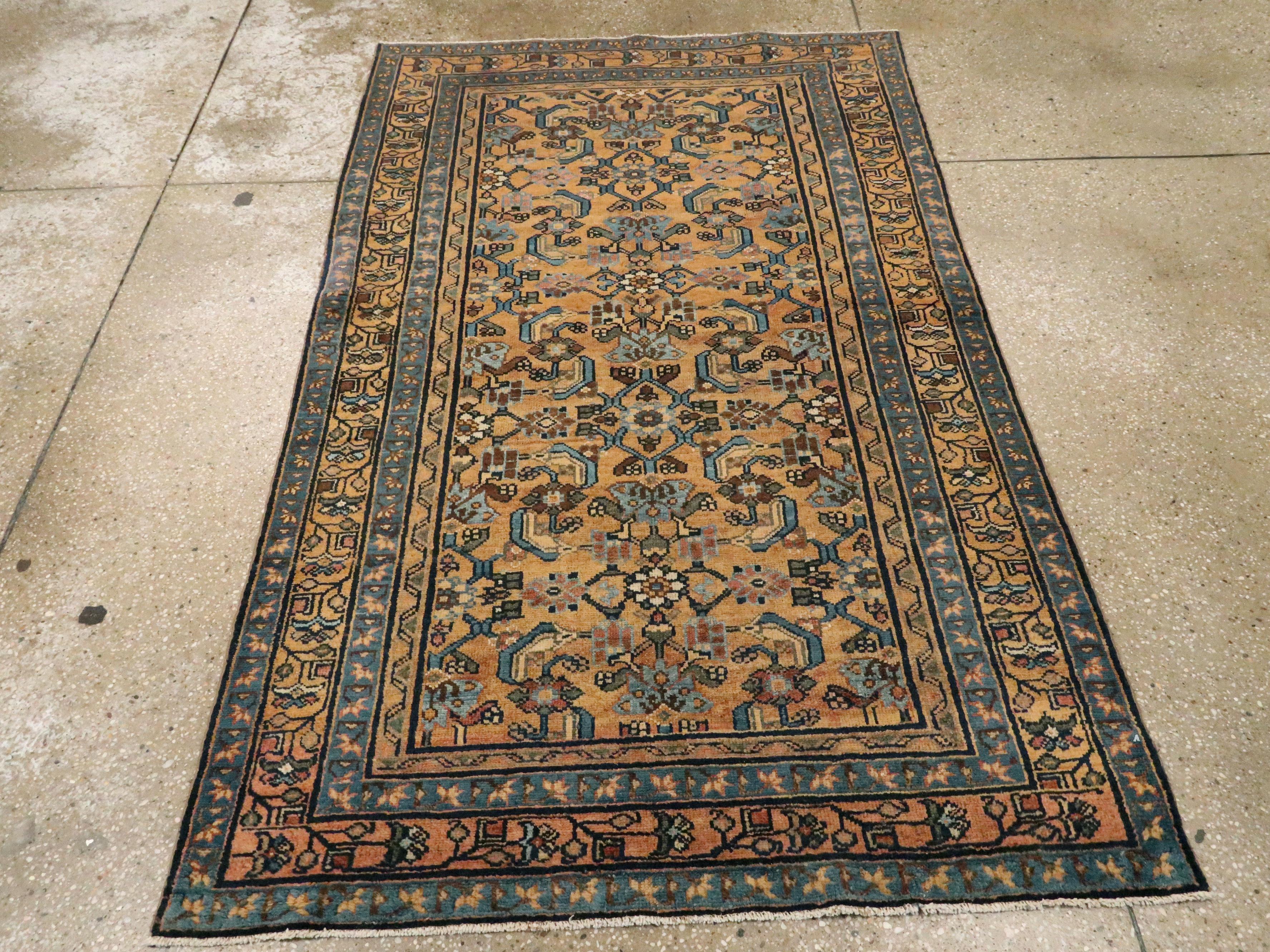 Vintage Persian Malayer Rug In Good Condition In New York, NY