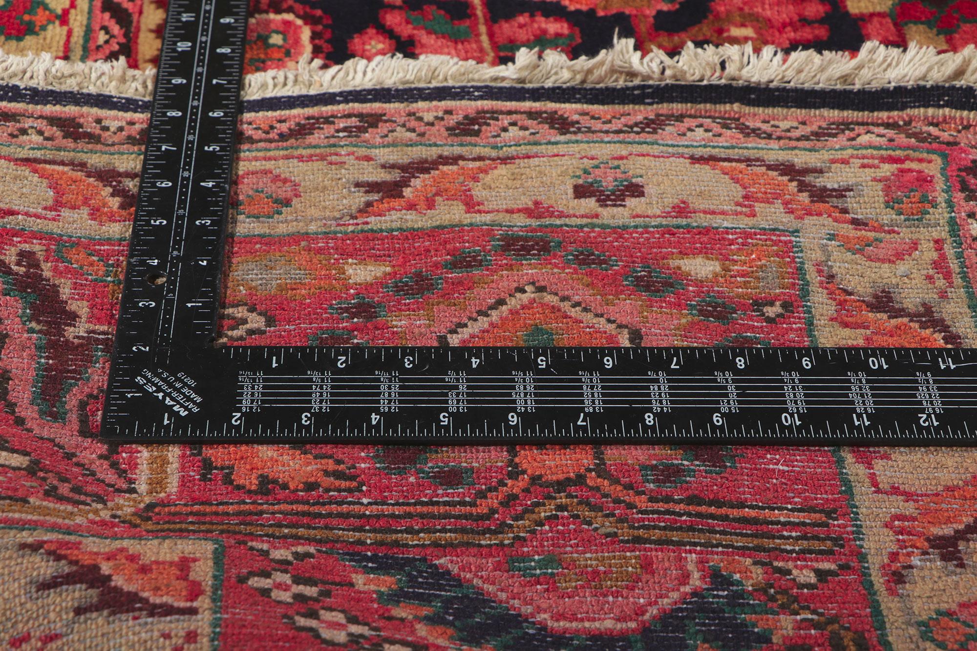 Noué à la main Tapis persan vintage Malayer en vente