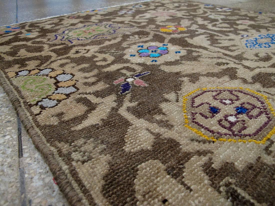 Vintage Persian Malayer Sampler Rug In Excellent Condition In New York, NY