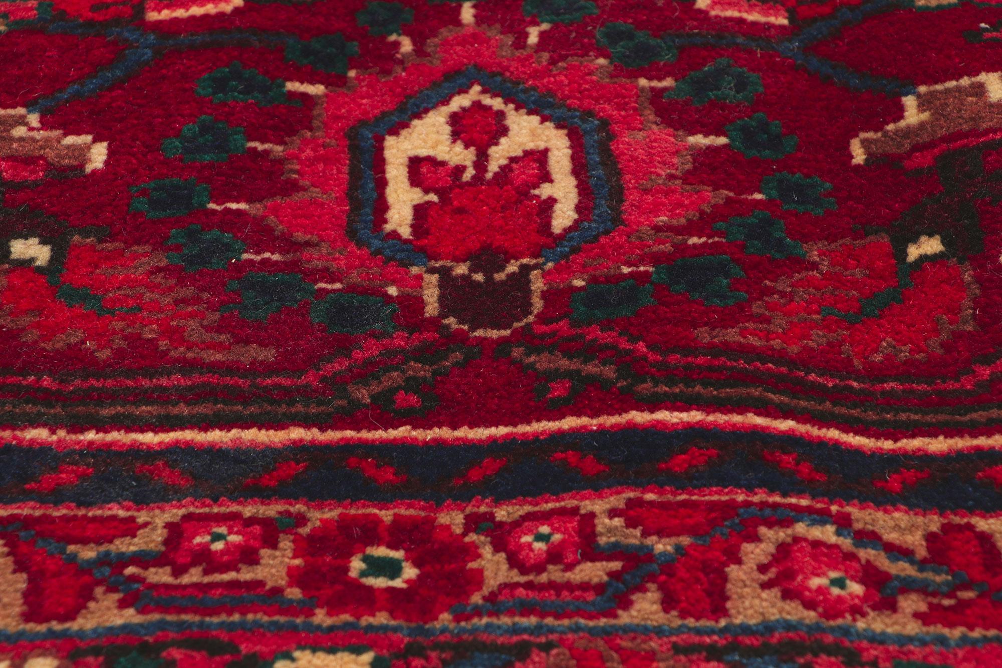 20th Century Vintage Persian Malayer Rug For Sale
