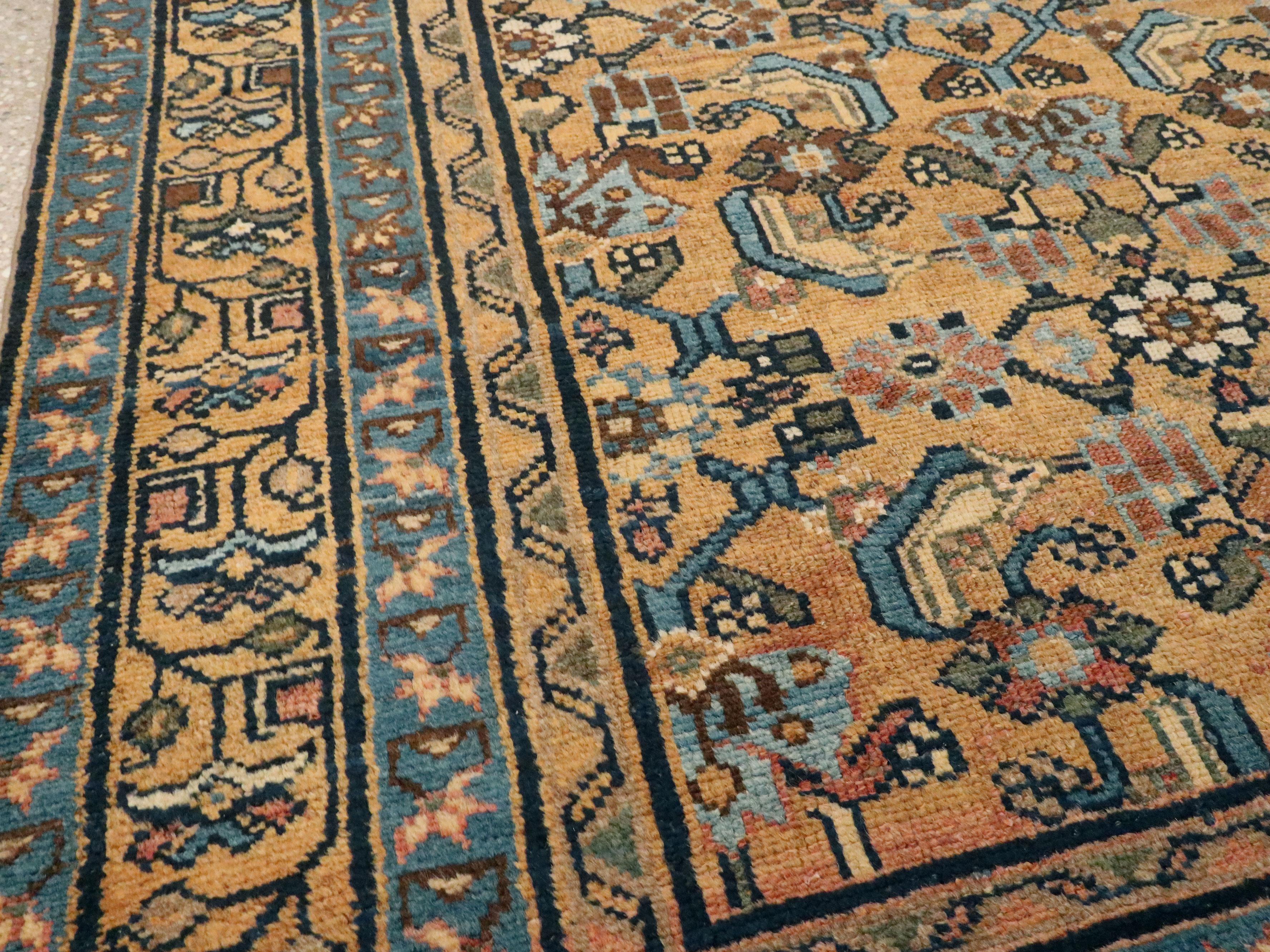 Wool Vintage Persian Malayer Rug