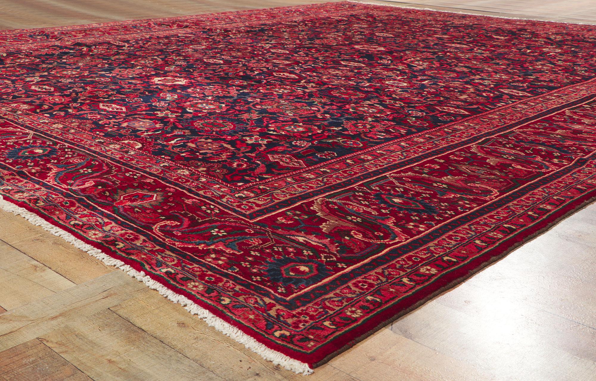 Vintage Persian Malayer Rug For Sale 1