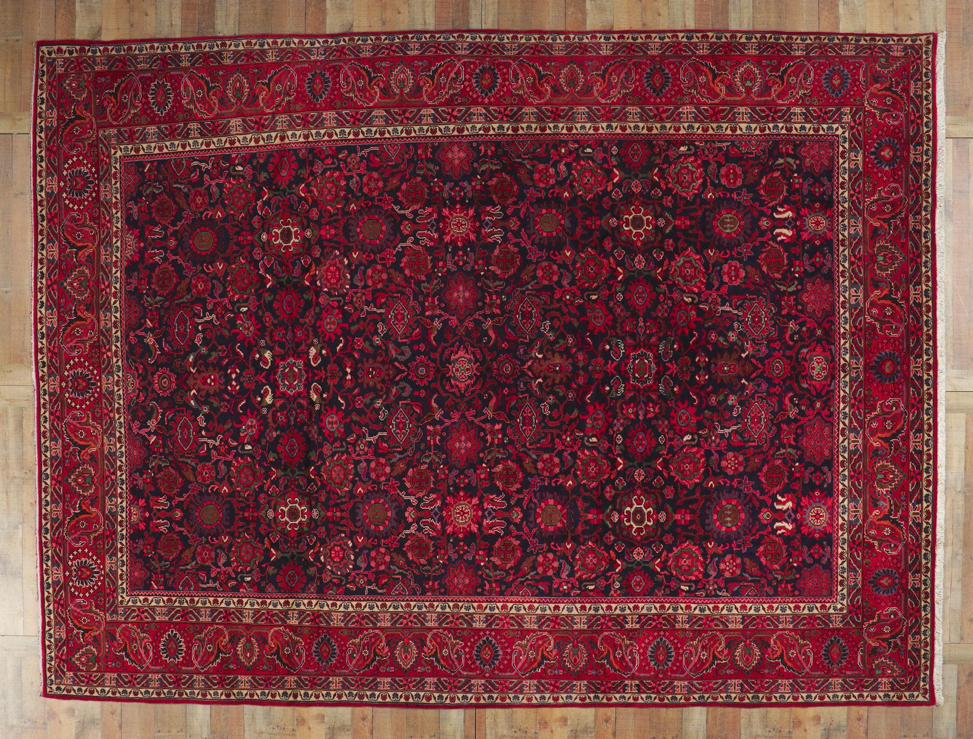 1960's Persian Malayer Carpet with Traditional Style For Sale 1