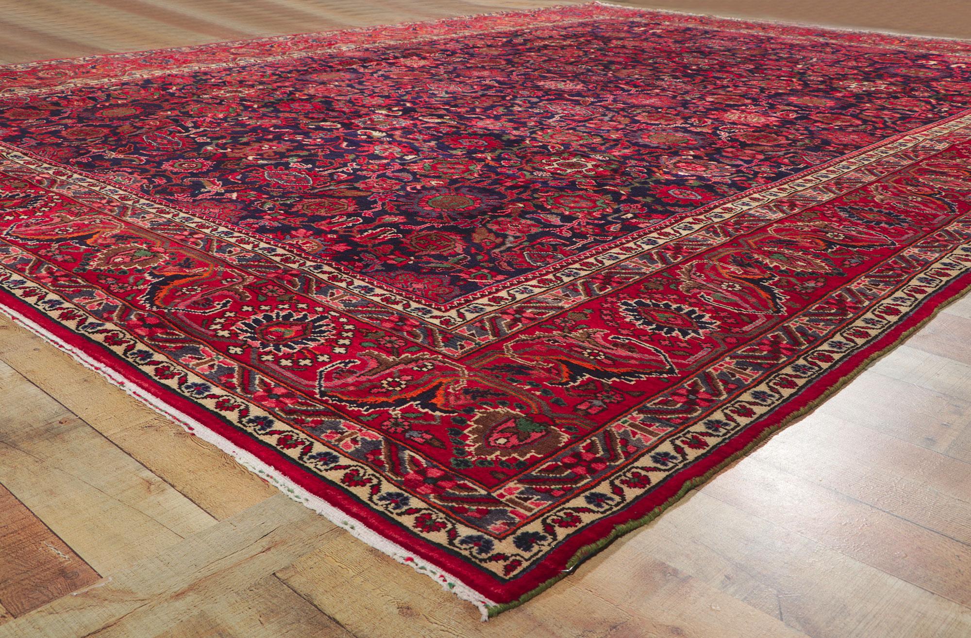 20th Century 1960's Persian Malayer Carpet with Traditional Style For Sale