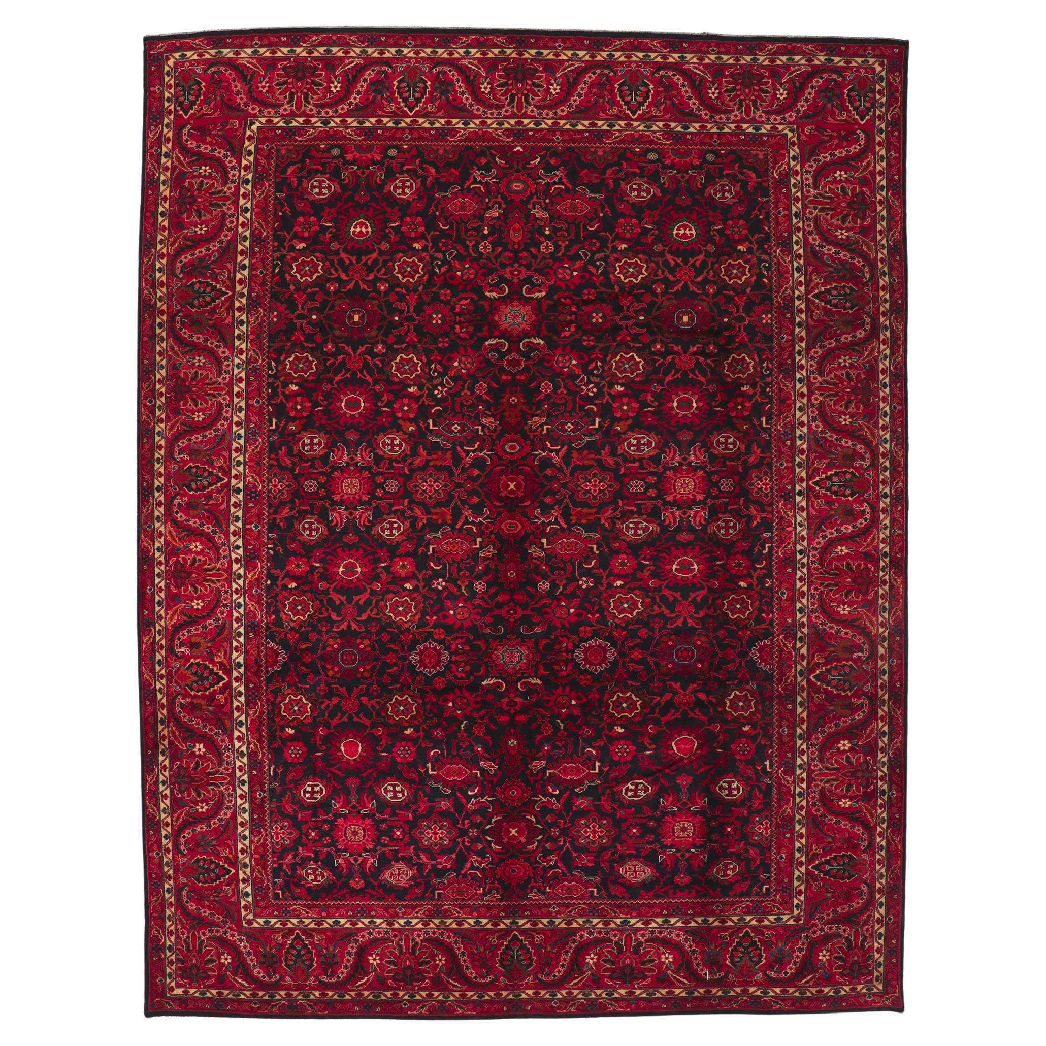 Vintage Persian Malayer Rug For Sale