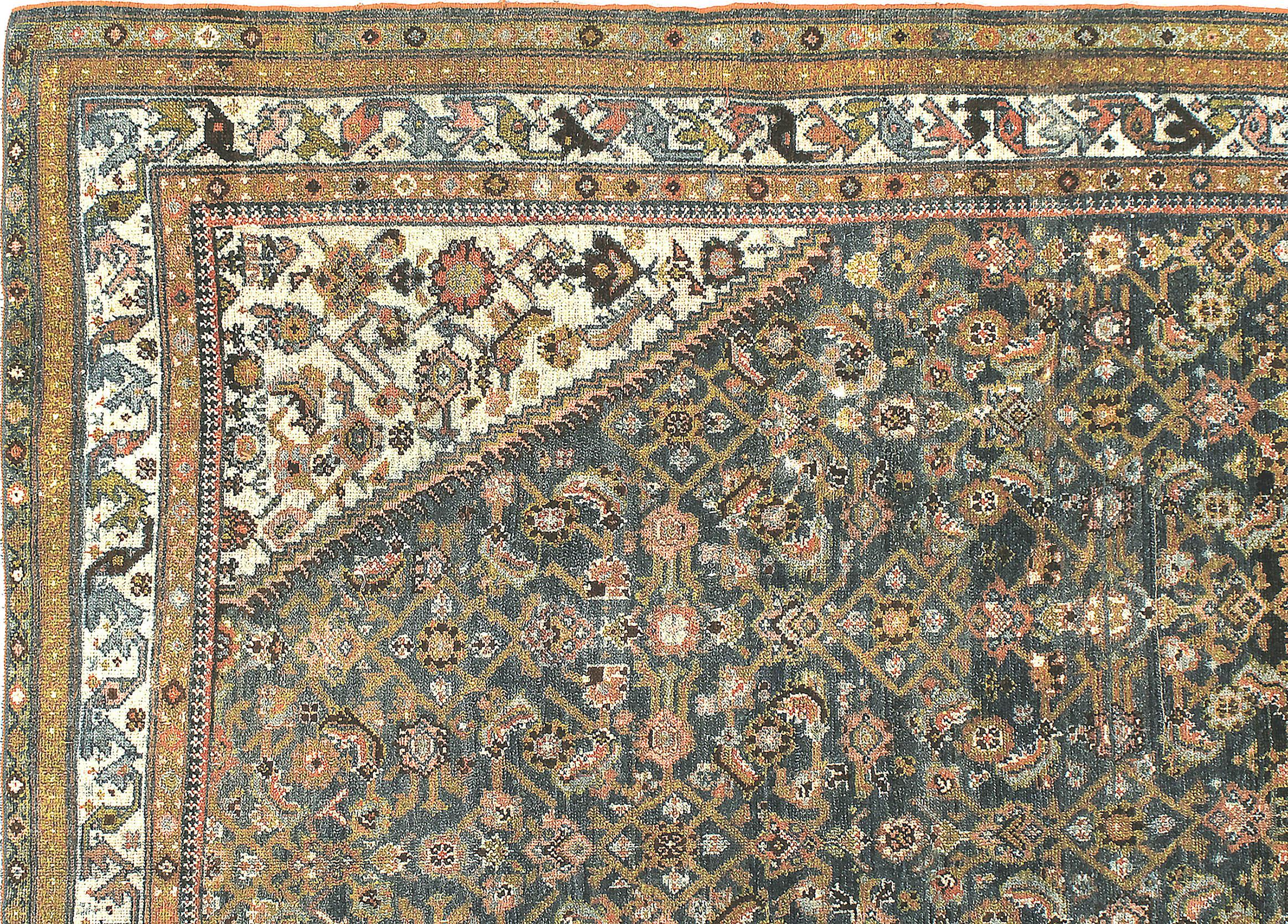 Antique Persian Malayer Rug Runner  6'2 x 24'8 In Good Condition For Sale In New York, NY