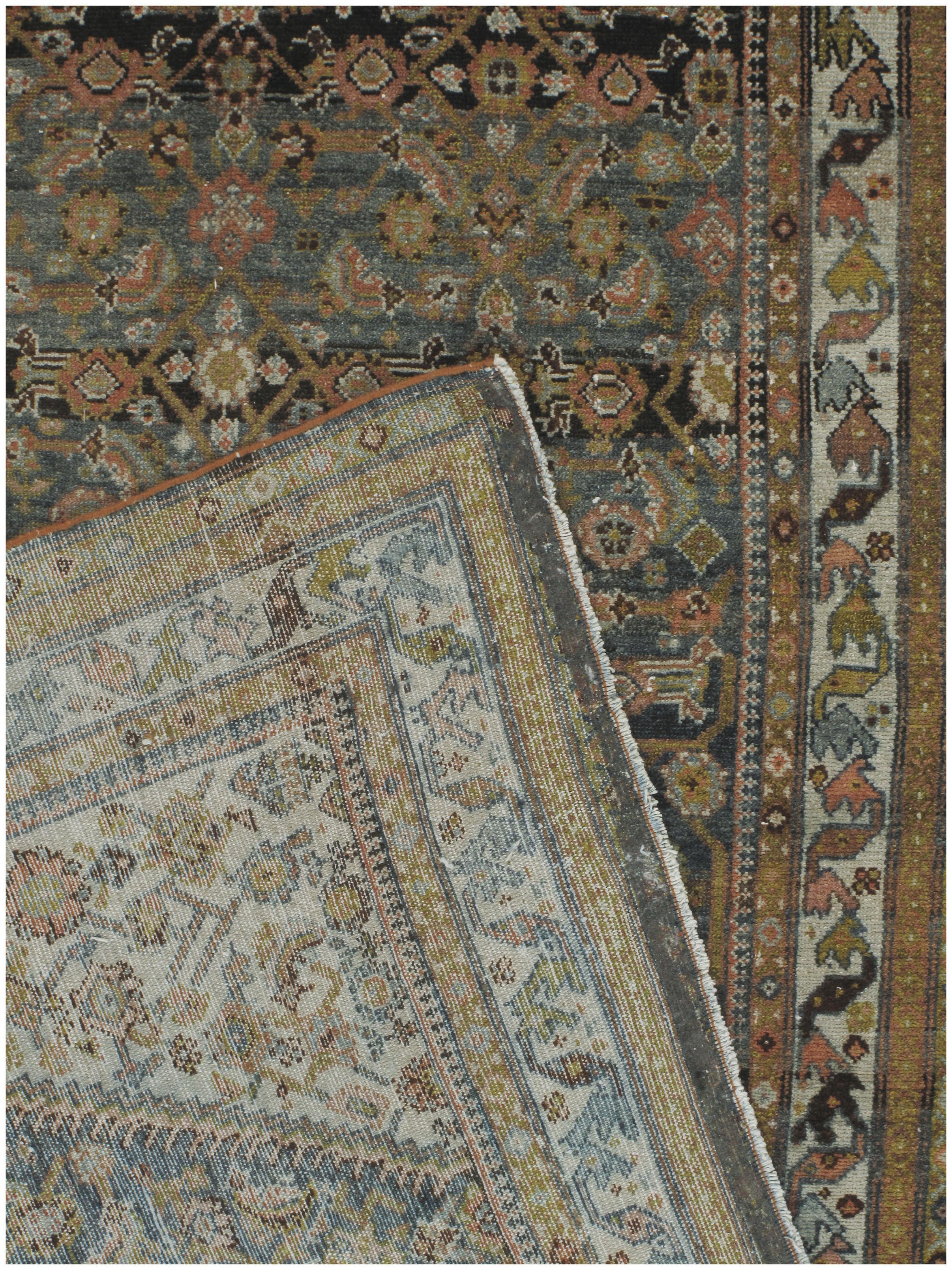 Antique Persian Malayer Rug Runner  6'2 x 24'8 For Sale 3