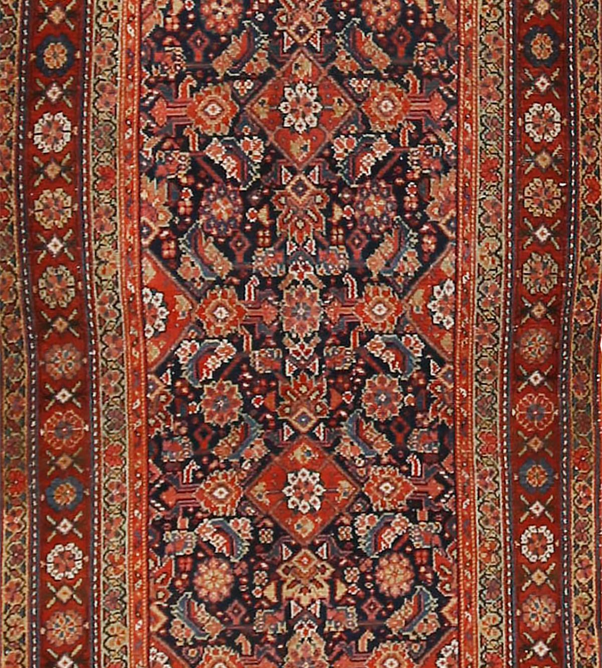 Persischer Malayer-Teppich-Läufer, Vintage, um 1920  3''3 x 15''9 (20. Jahrhundert) im Angebot