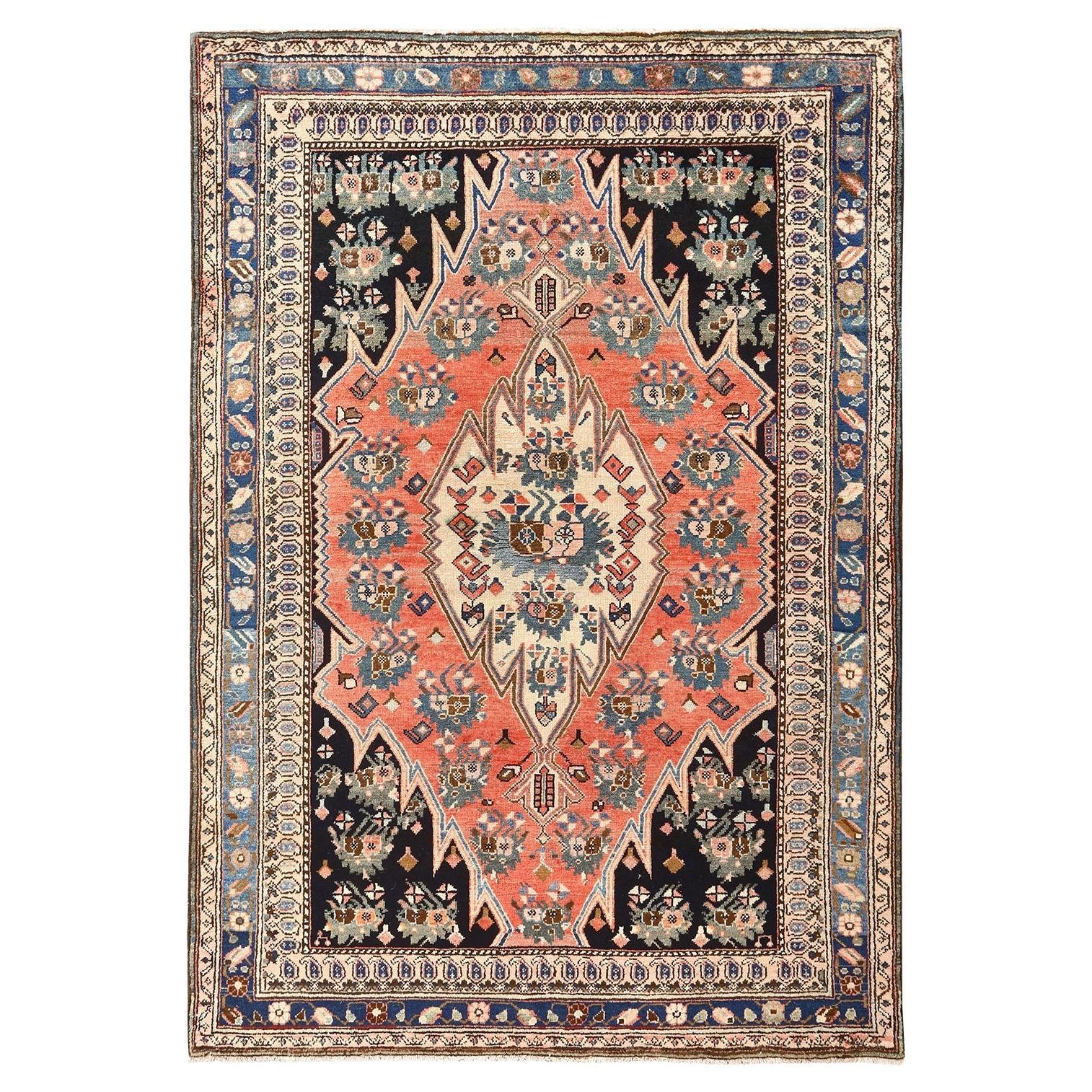 Alfombra Persa Malayer Vintage - Tamaño: 6'3x4'5 en venta
