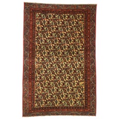 Vintage Persian Malayer Rug with Boteh Design and Arts & Crafts Style