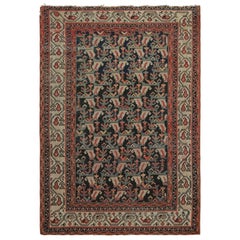 Tapis vintage persan Malayer à motifs floraux denses et colorés - Rug & Kilim