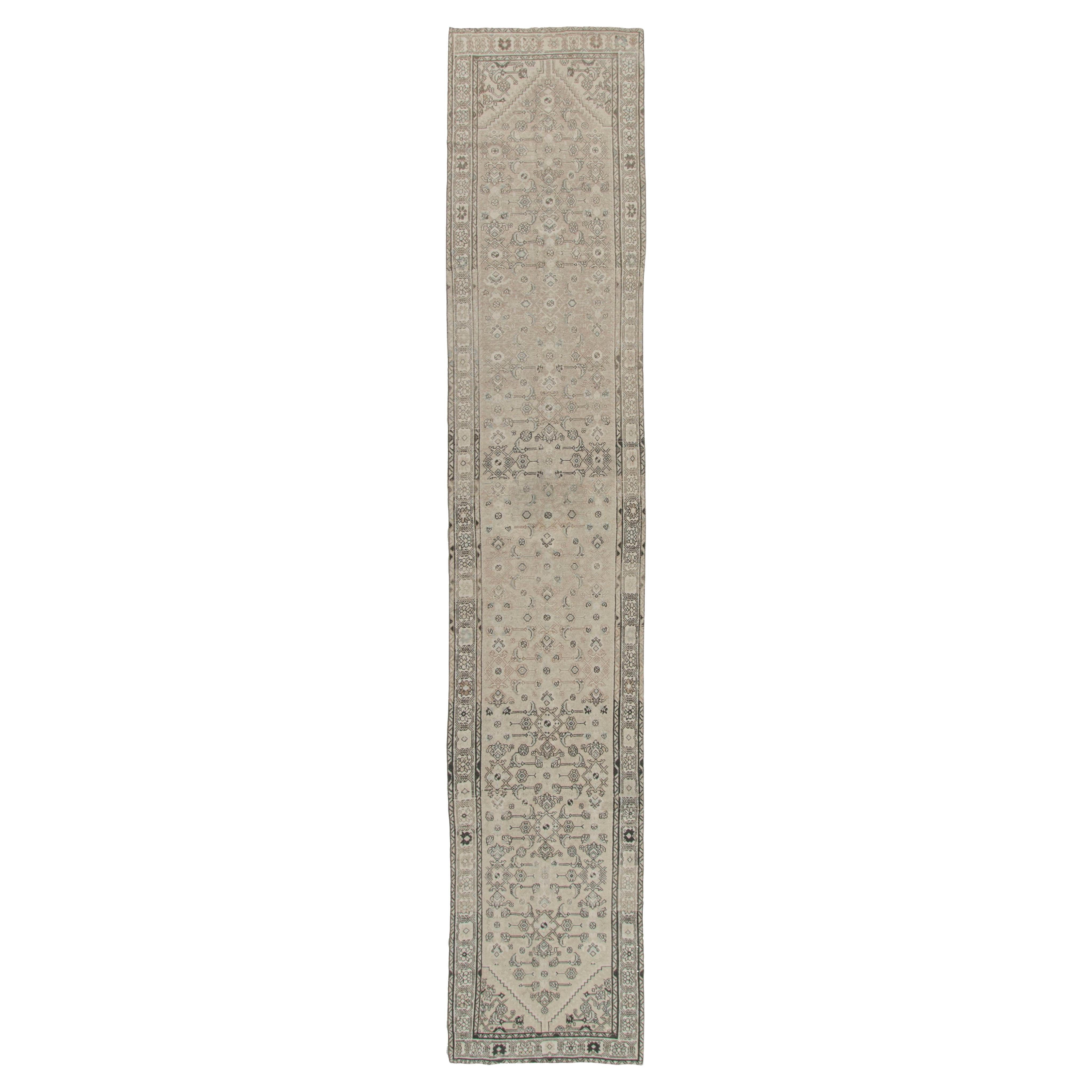Tapis de couloir persan Malayer vintage 3' x 16'4