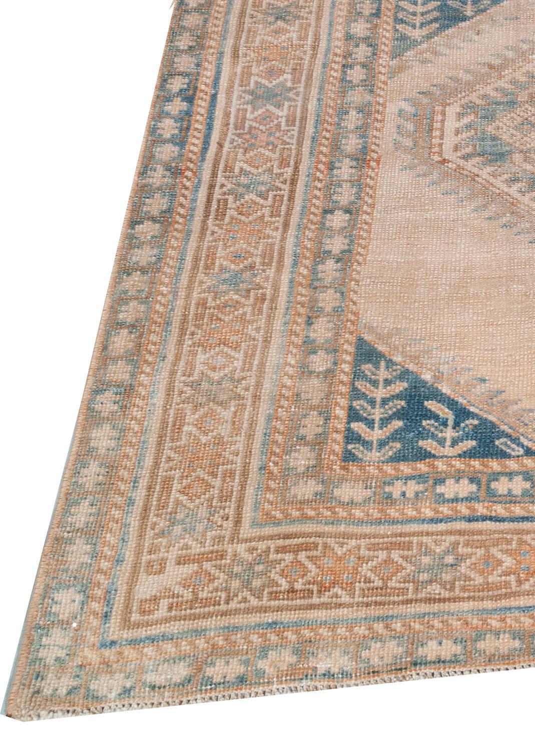 Hand-Knotted Vintage Persian Malayer Runner  3'6 x 16'10 For Sale