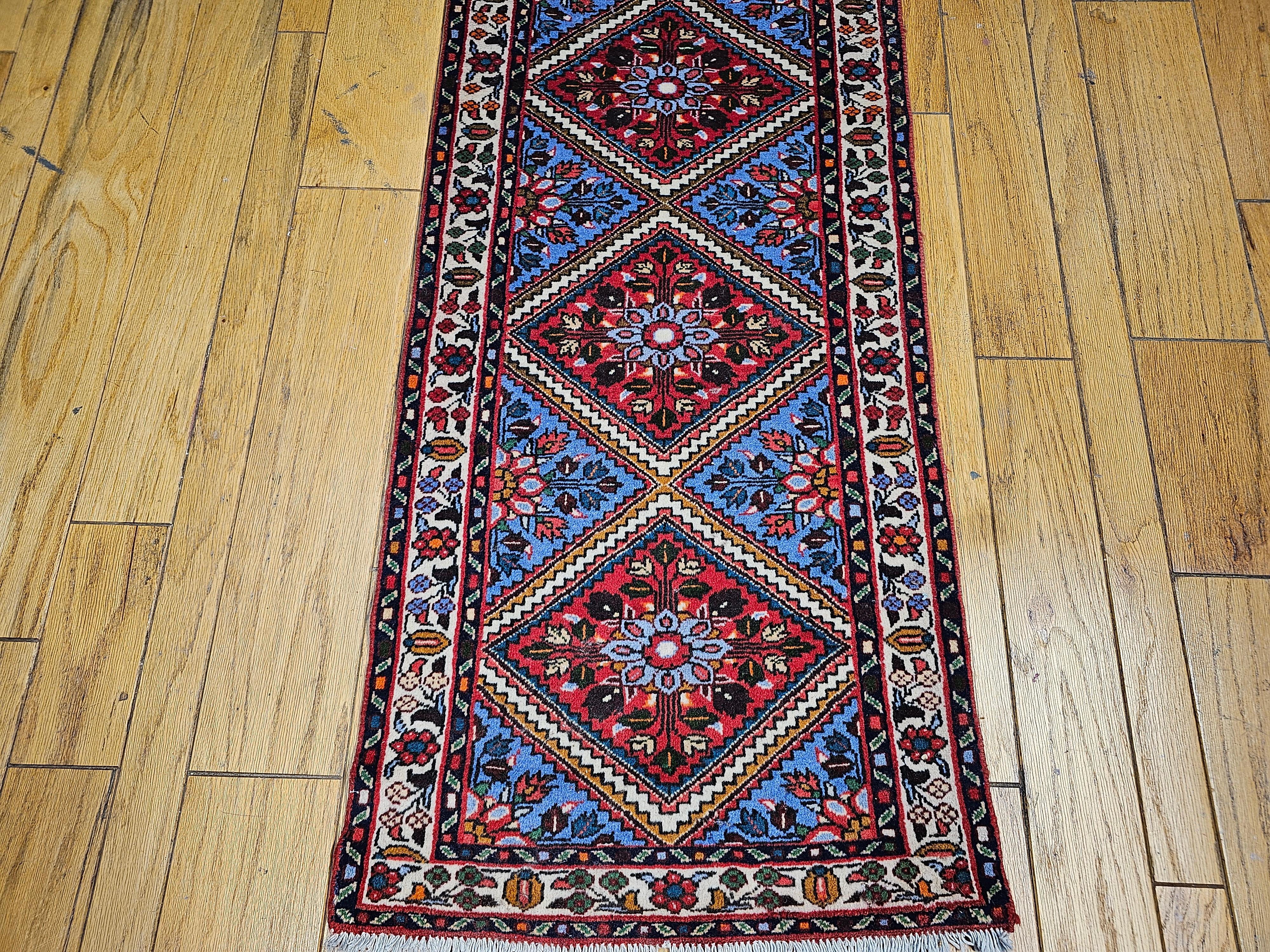 Persischer Malayer-Läufer, Vintage (Handgeknüpft) im Angebot