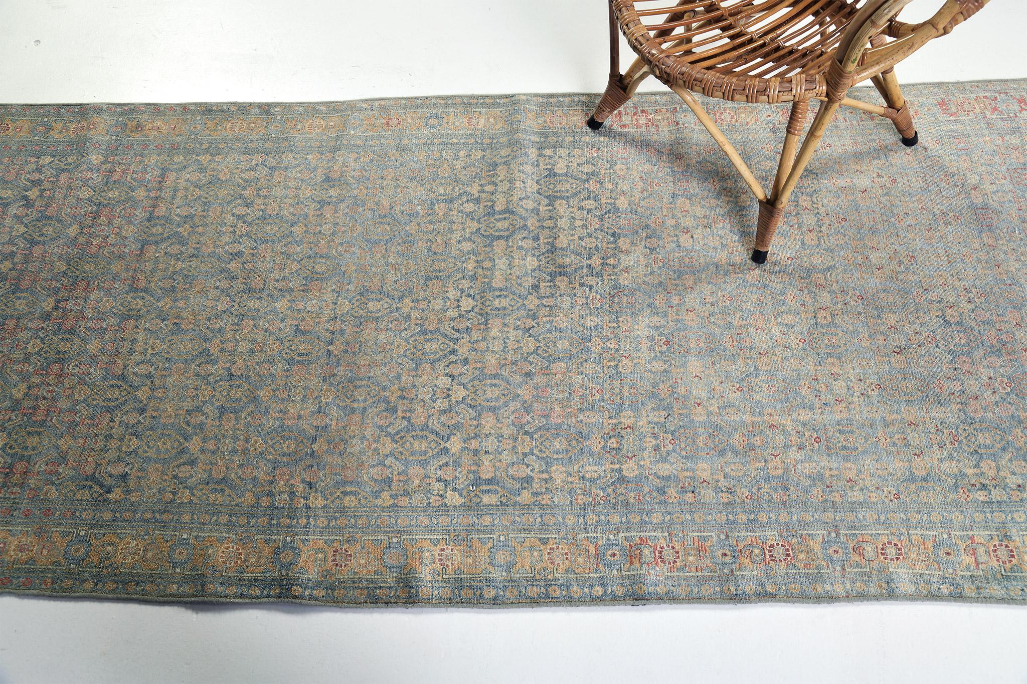 Vintage Persian Malayer Runner In Good Condition For Sale In WEST HOLLYWOOD, CA