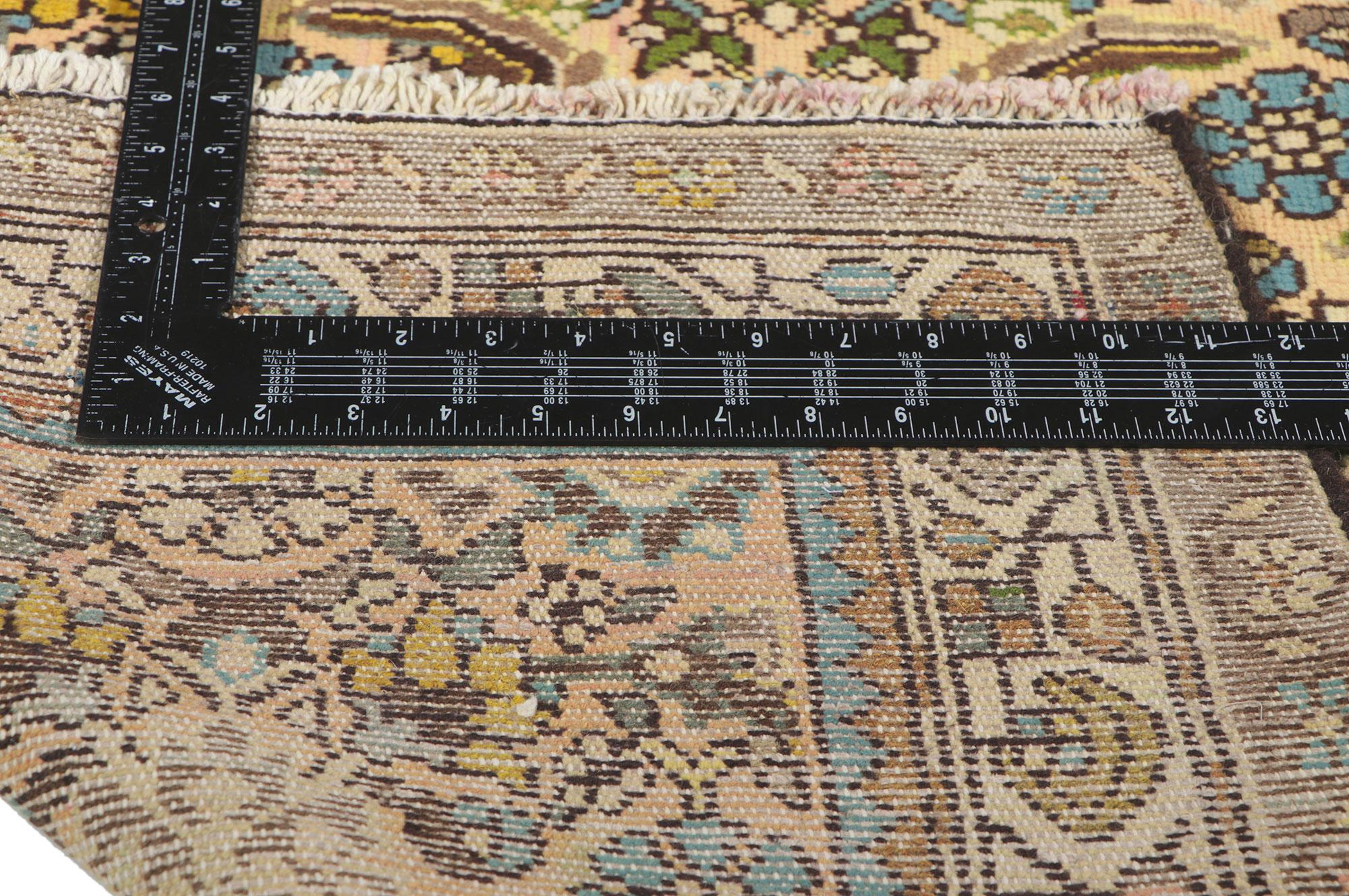 Annodato a mano Tappeto persiano Malayer del 1960 con stile moderno in vendita
