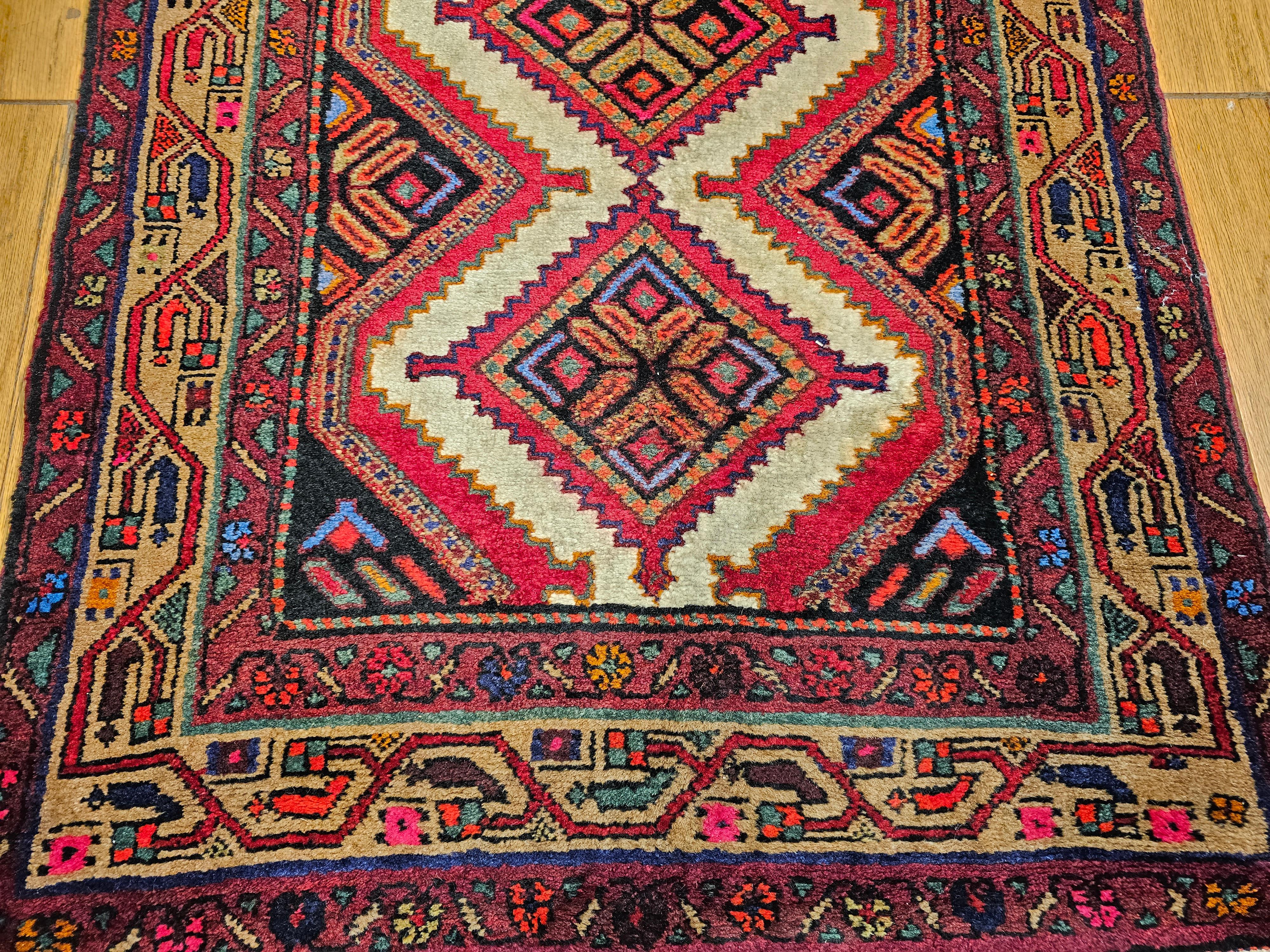 Persischer Malayer-Läufer, Vintage (Wolle) im Angebot