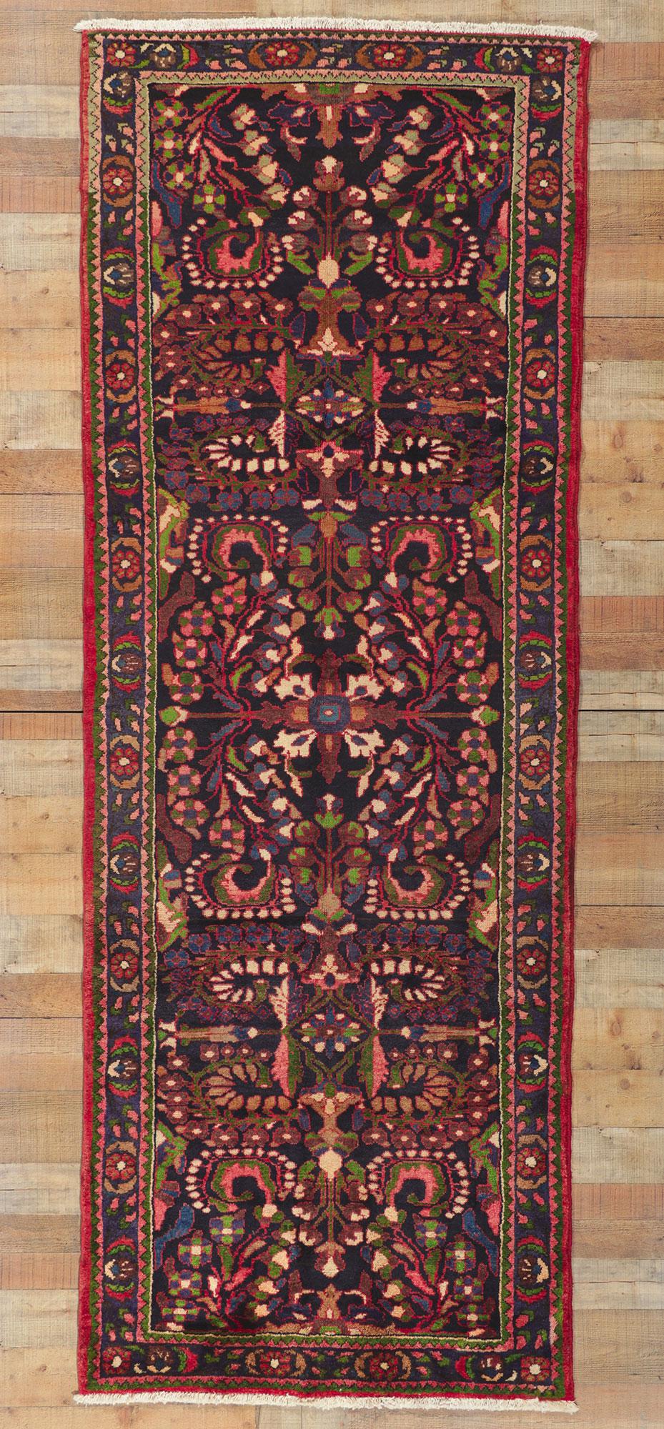 Tappeto persiano vintage Malayer, l'eleganza senza tempo incontra una stravagante raffinatezza in vendita 1