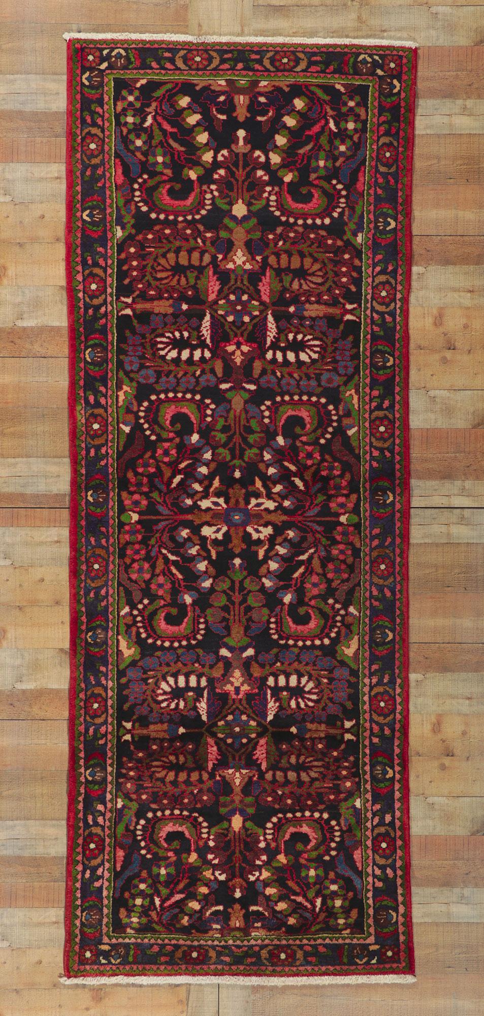 Wool Vintage Persian Malayer Rug, Timeless Elegance Meets Whimsical Sophistication For Sale