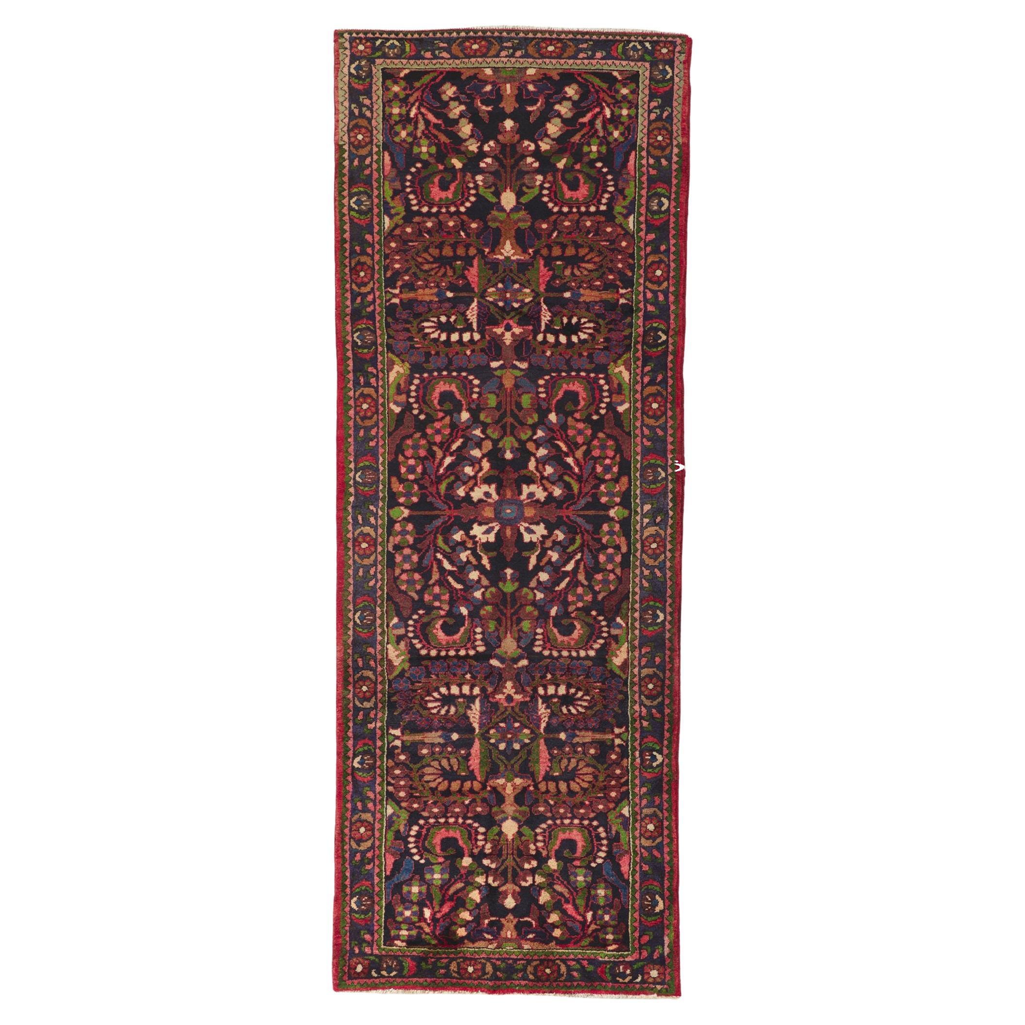 Vintage Persian Malayer Rug, Timeless Elegance Meets Whimsical Sophistication For Sale