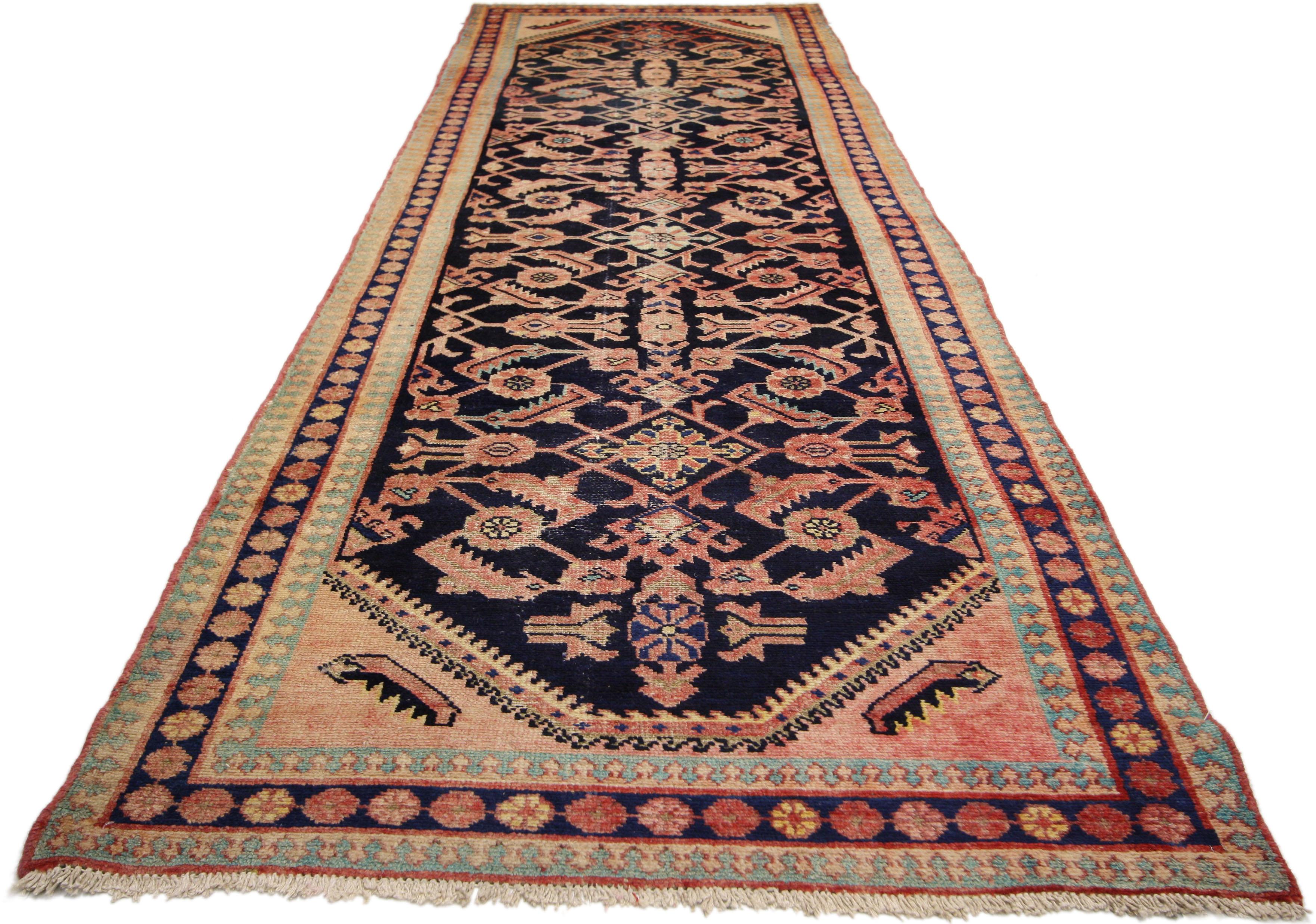 20th Century Vintage Persian Malayer Carpet For Sale
