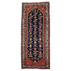 Runner persiano d'epoca in stile Malayer con motivi all over