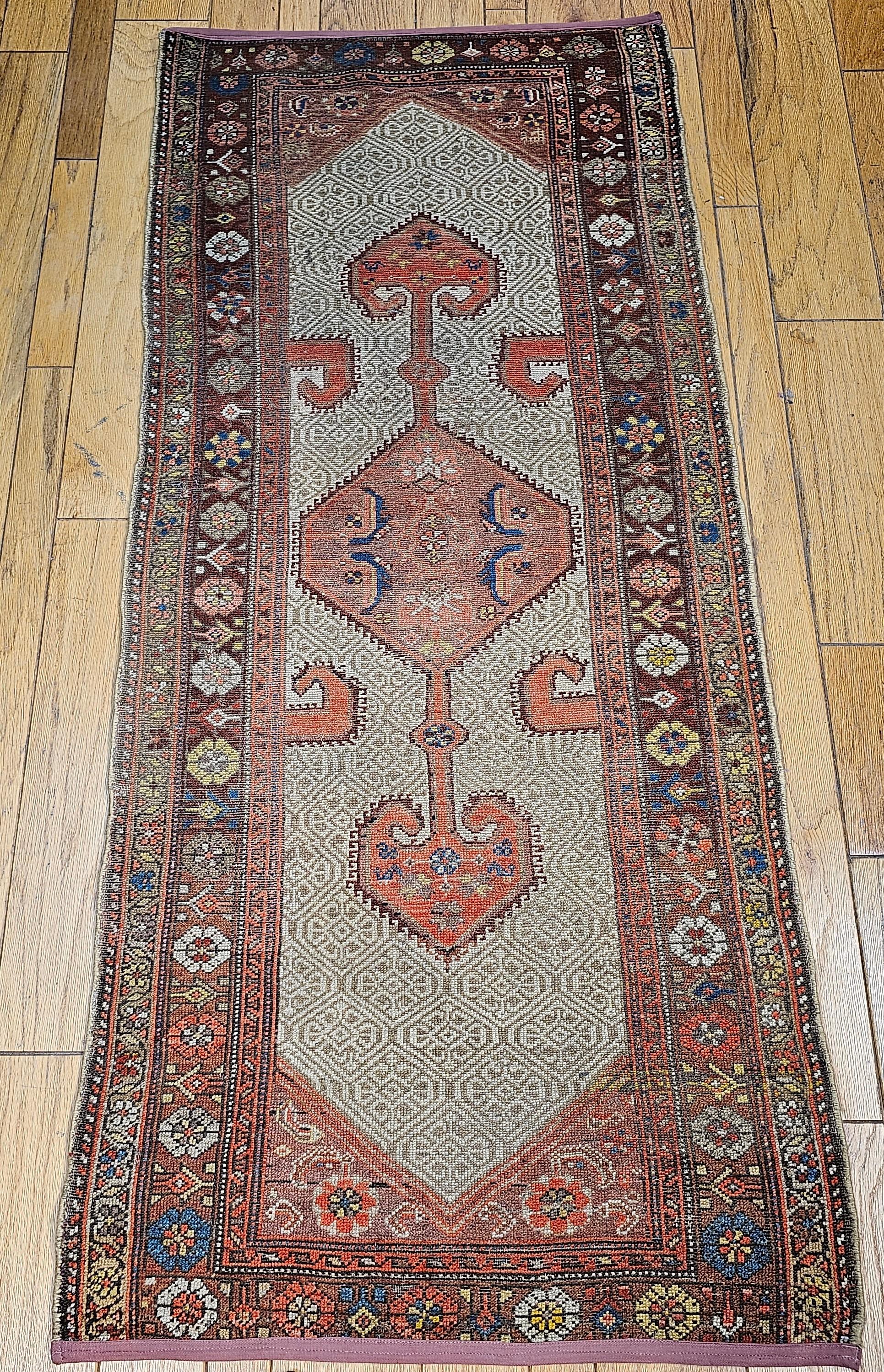 Vintage Persian Malayer Camel Hair Runner For Sale 5