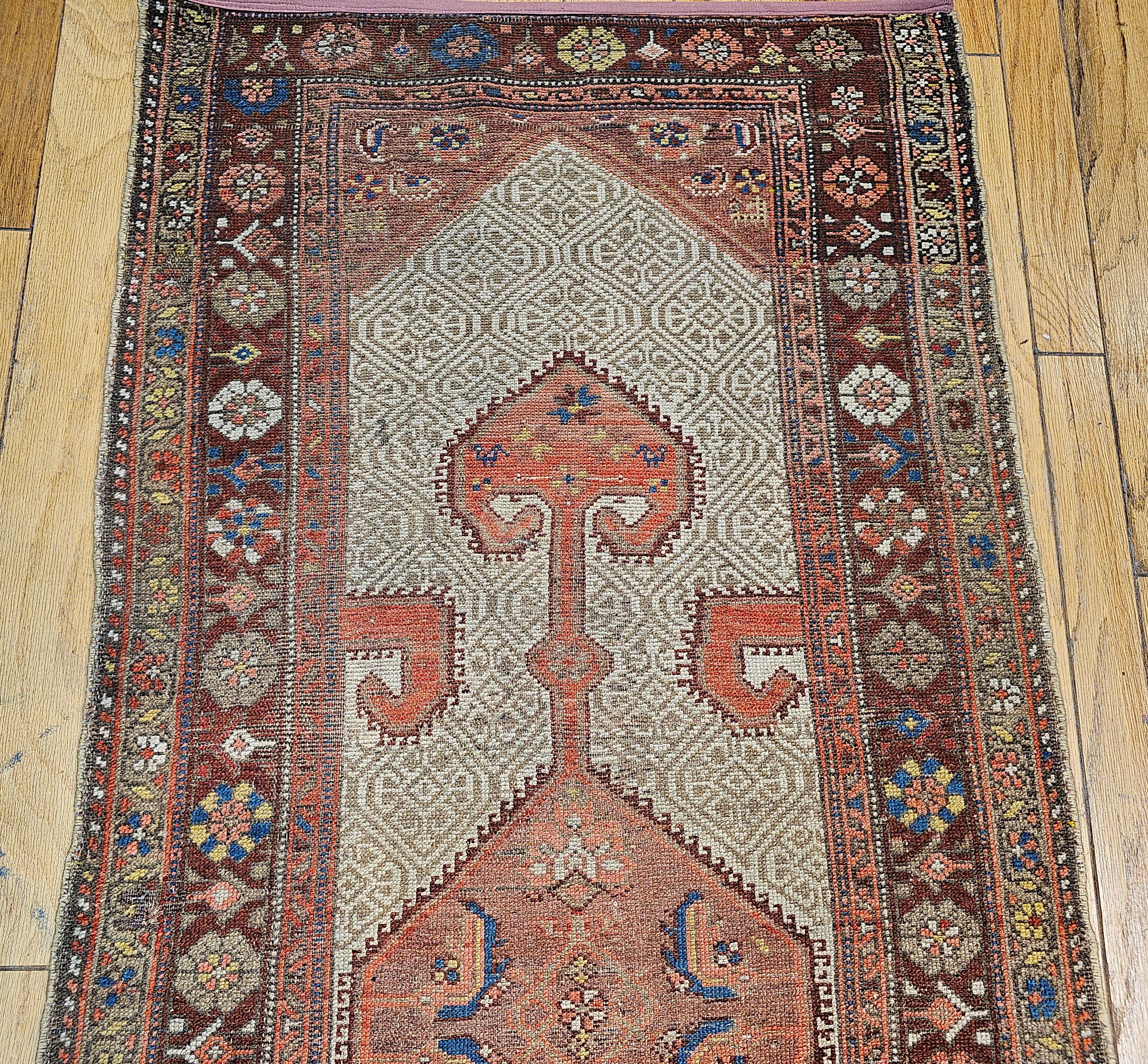 Vintage Persian Malayer Camel Hair Runner For Sale 6