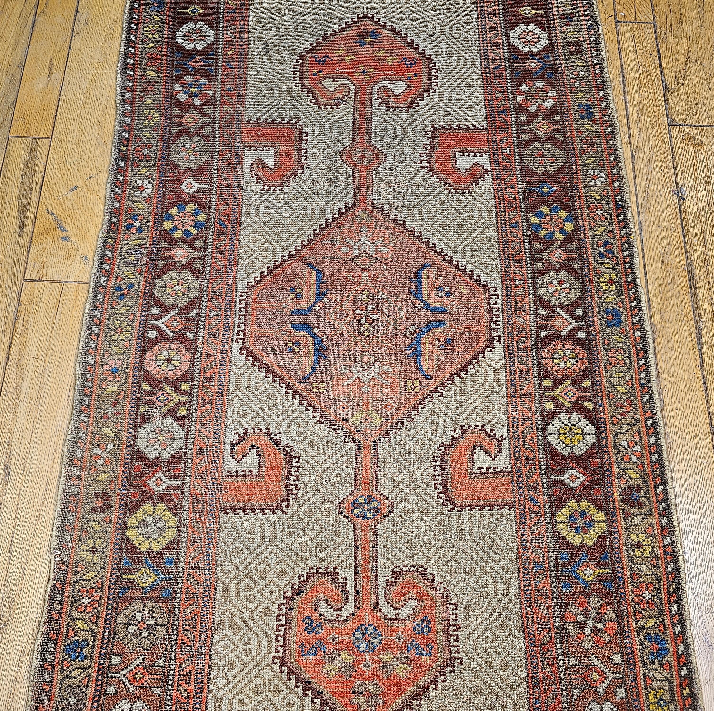 Vintage Persian Malayer Camel Hair Runner For Sale 7