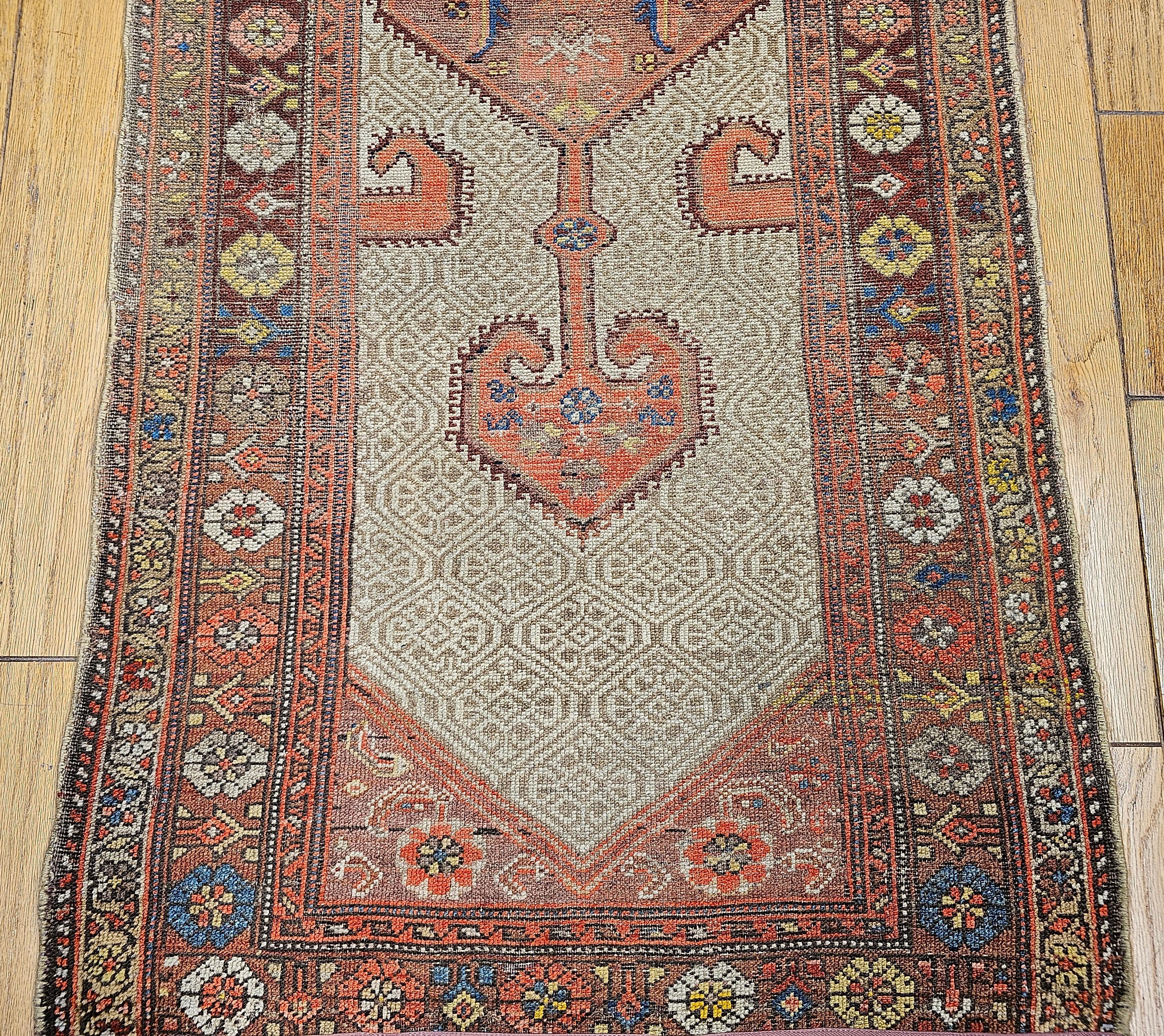 Vintage Persian Malayer Camel Hair Runner For Sale 8