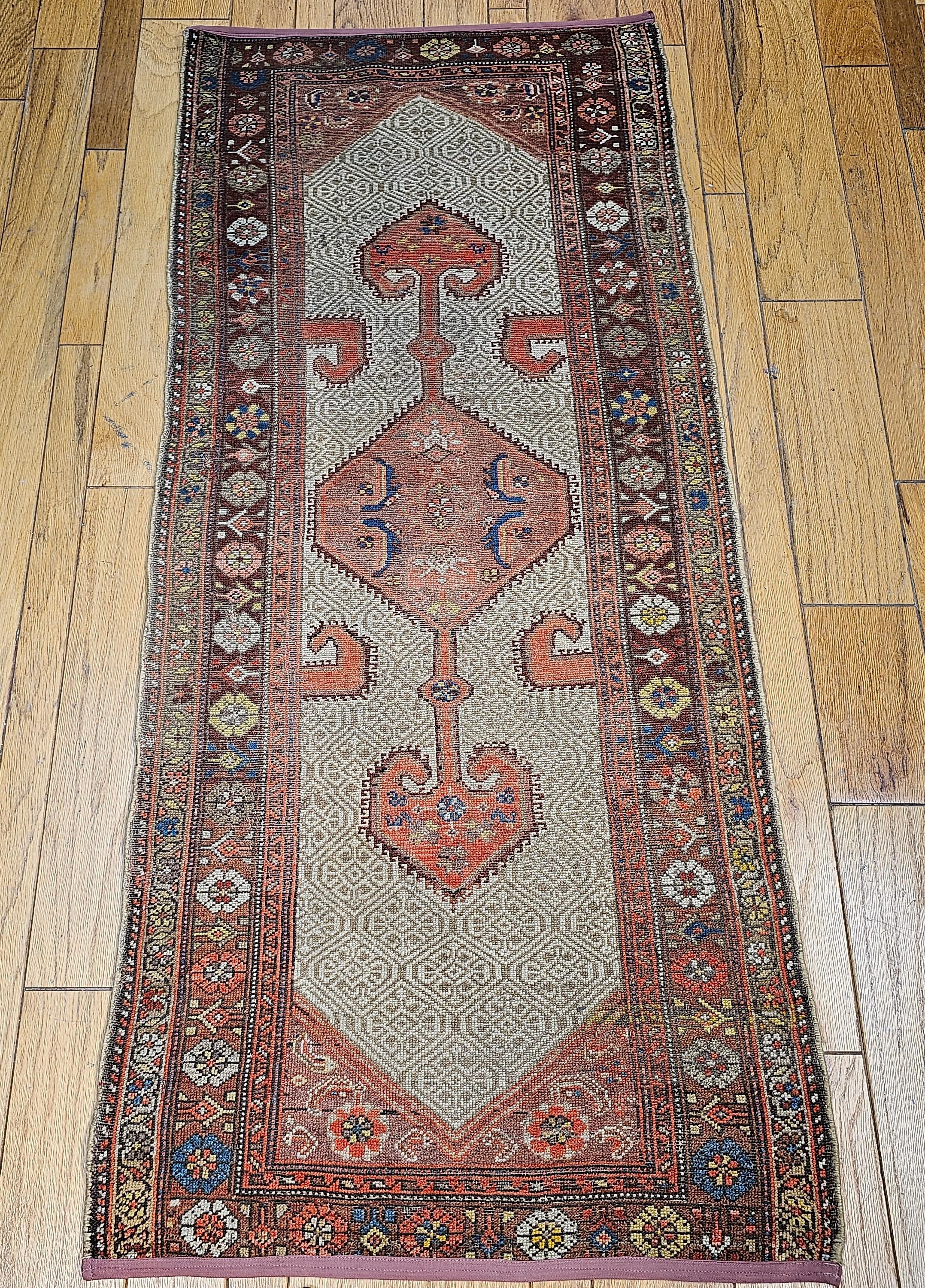 Vintage Persian Malayer Camel Hair Runner For Sale 14