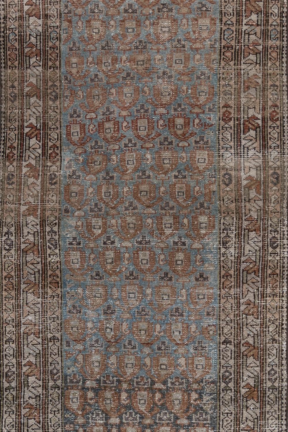 Age: 1920

Pile: Low

Wear Notes: 4

Material: Wool on Cotton

Vintage rugs are made by hand over the course of months, sometimes years. Their imperfections and wear are evidence of the hard working human hands that made them and the