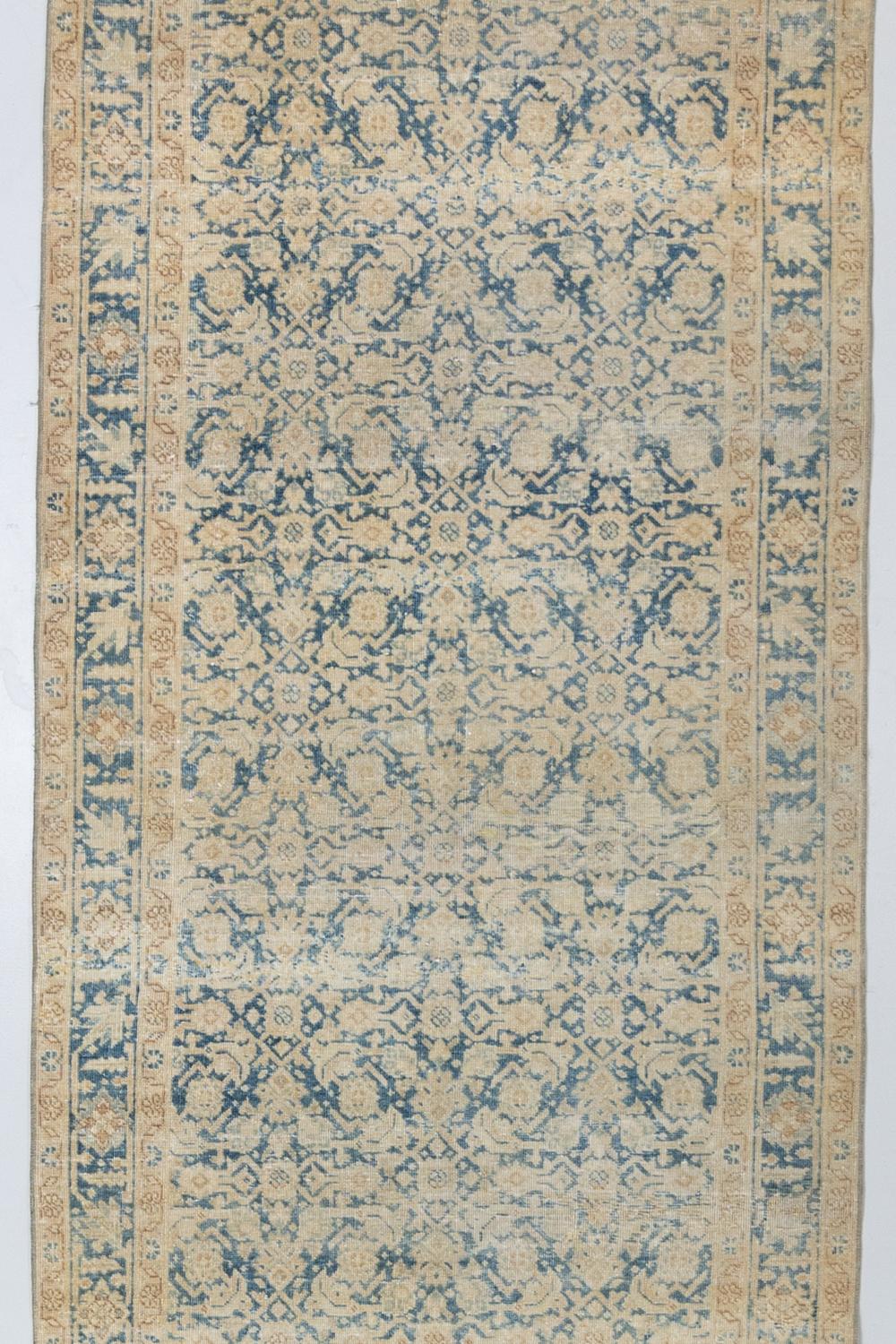 Pile: Low

Material: wool on cotton

Wear Notes: 3

Wear Guide:
Vintage and antique rugs are by nature, pre-loved and may show evidence of their past. There are varying degrees of wear to vintage rugs; some show very little and some show a