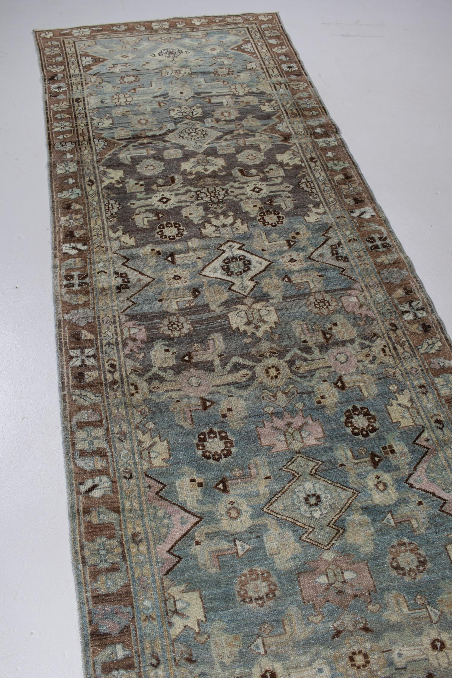 Vintage Persian Malayer Runner Rug For Sale 2