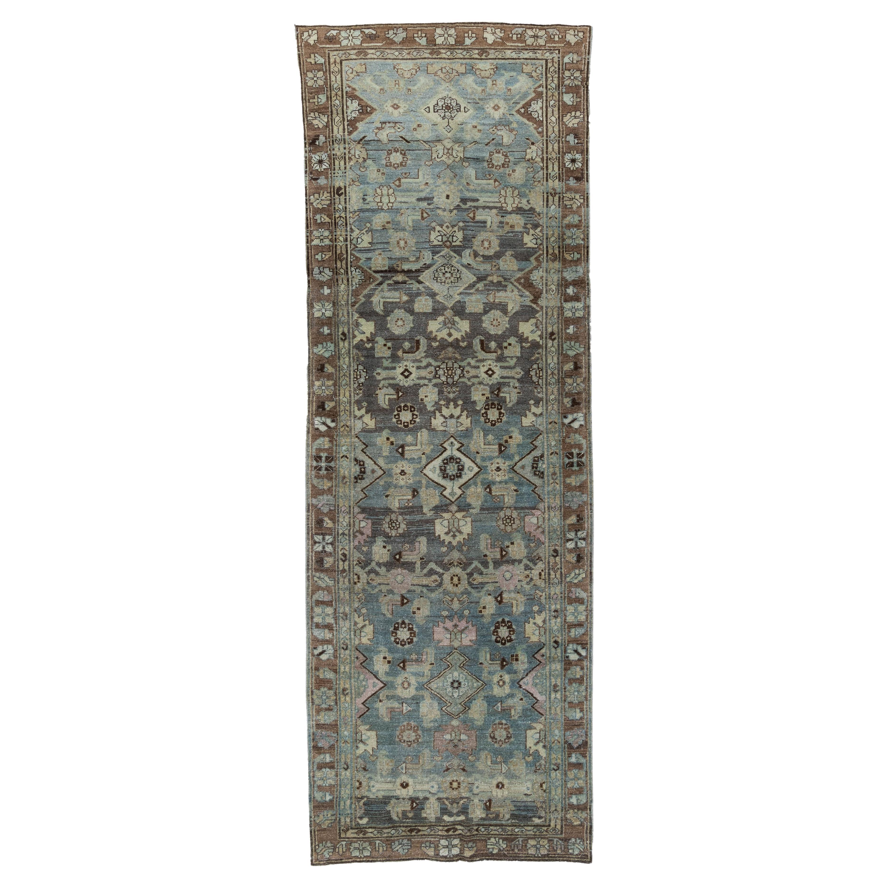 Vintage Persian Malayer Runner Rug For Sale