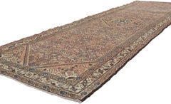 Vintage Persian Malayer Runner with Herati Design