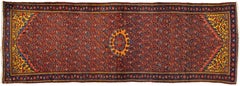 Vintage Persian Malayer Runner with Traditional Style, Hallway Runner