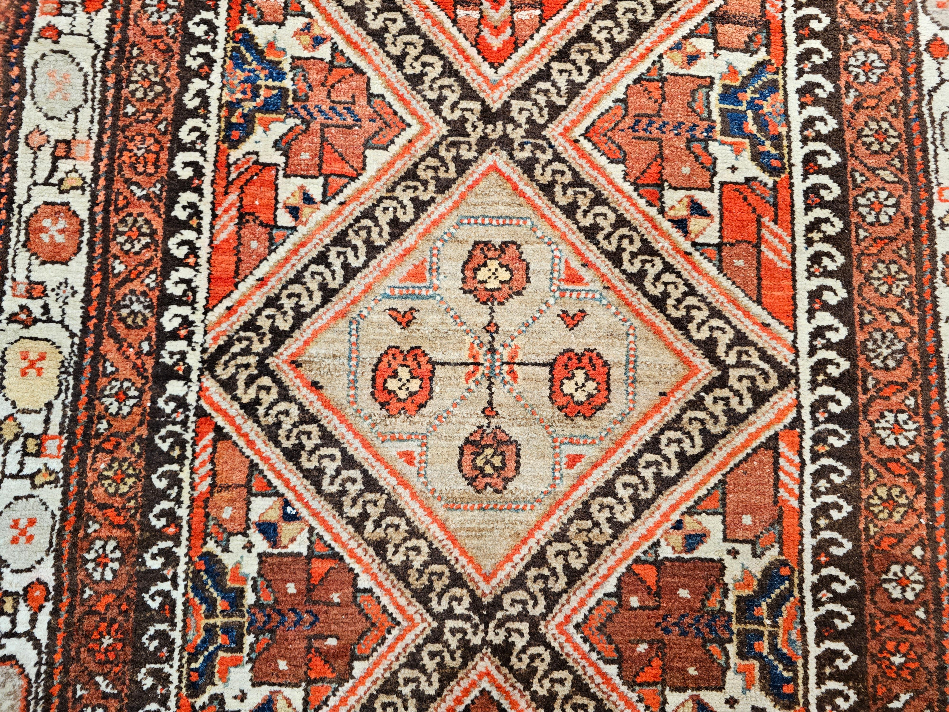 Vintage Persisch Malayer Breite Läufer im Angebot 4