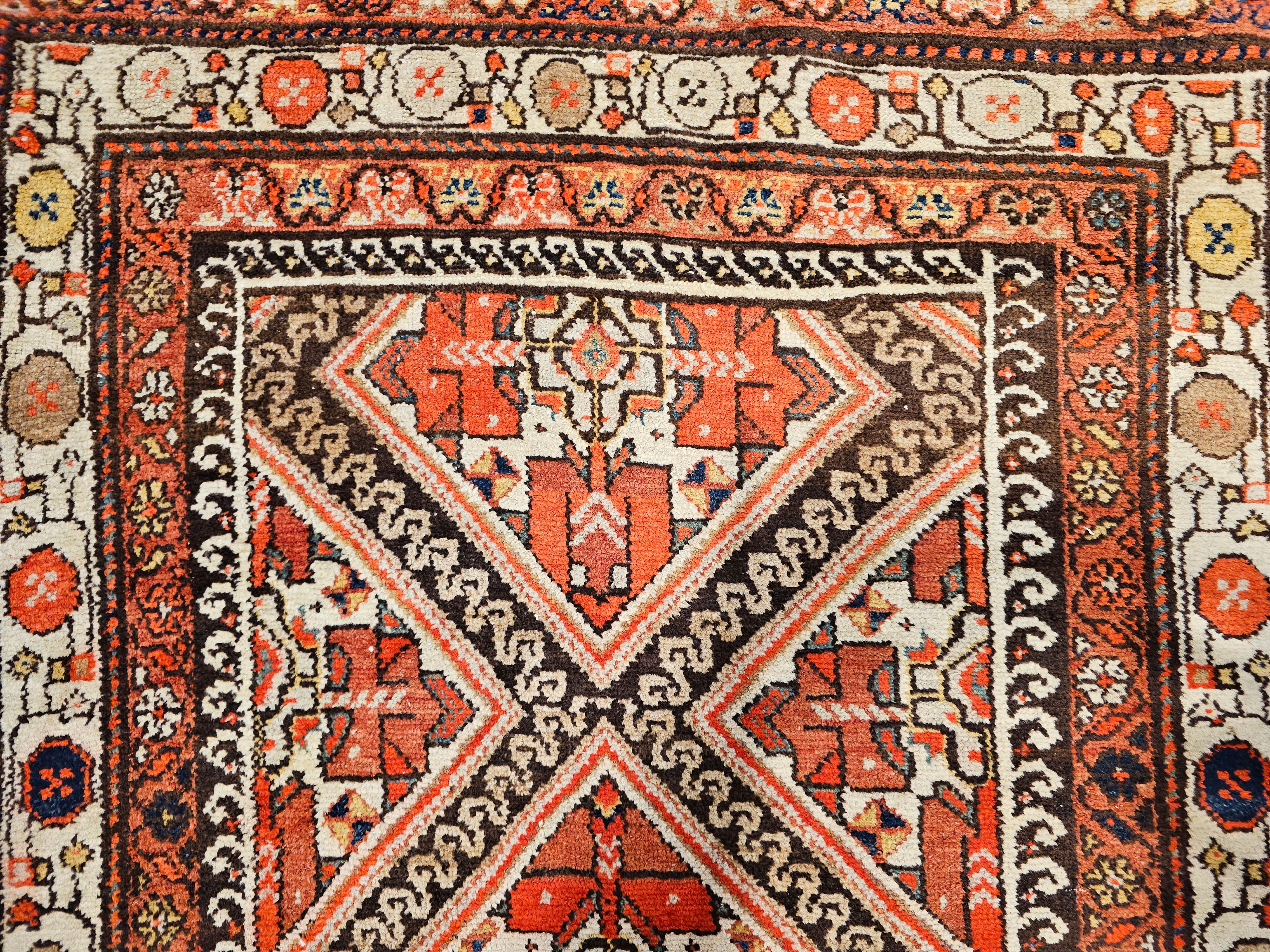 Vintage Persisch Malayer Breite Läufer im Angebot 5