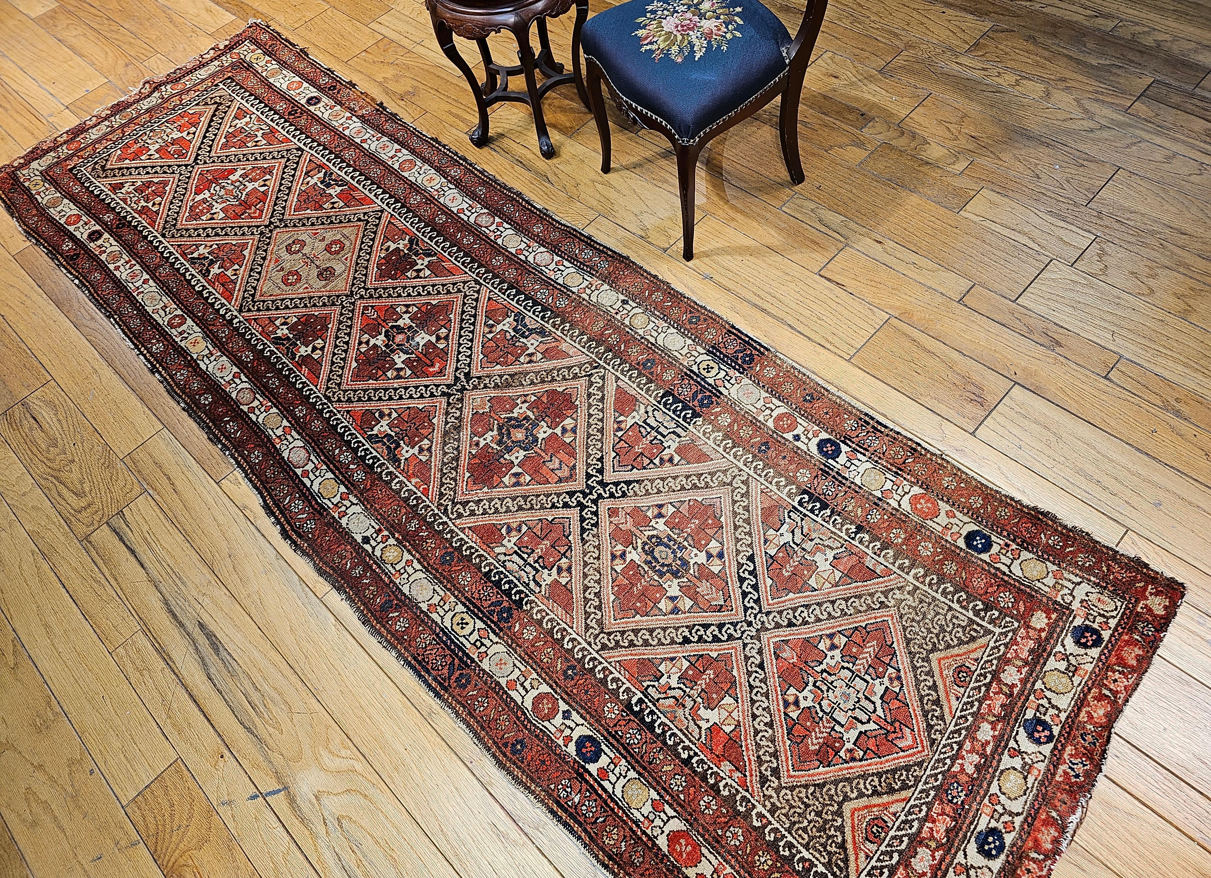 Vintage Persisch Malayer Breite Läufer im Angebot 6