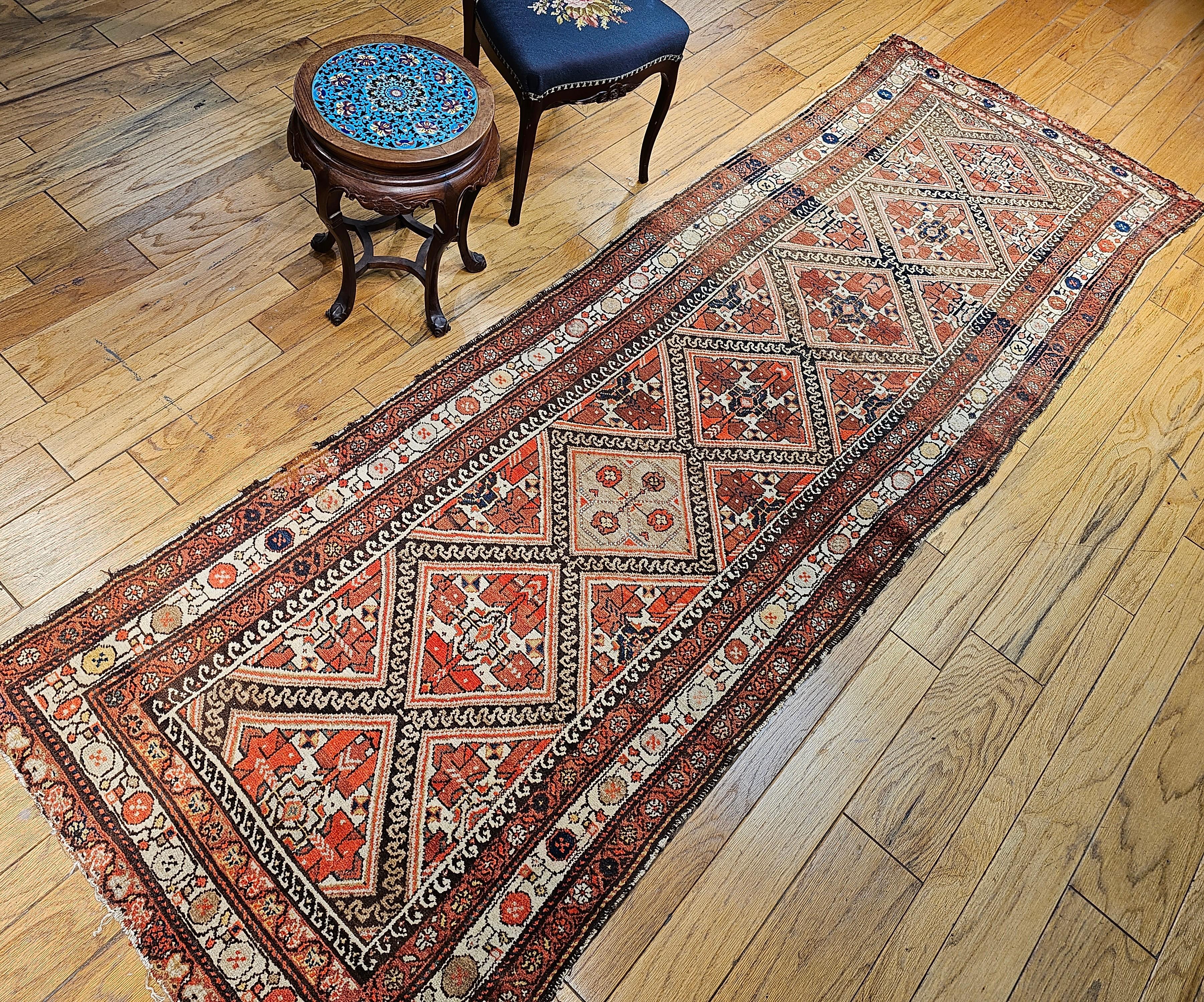 Vintage Persisch Malayer Breite Läufer im Angebot 10